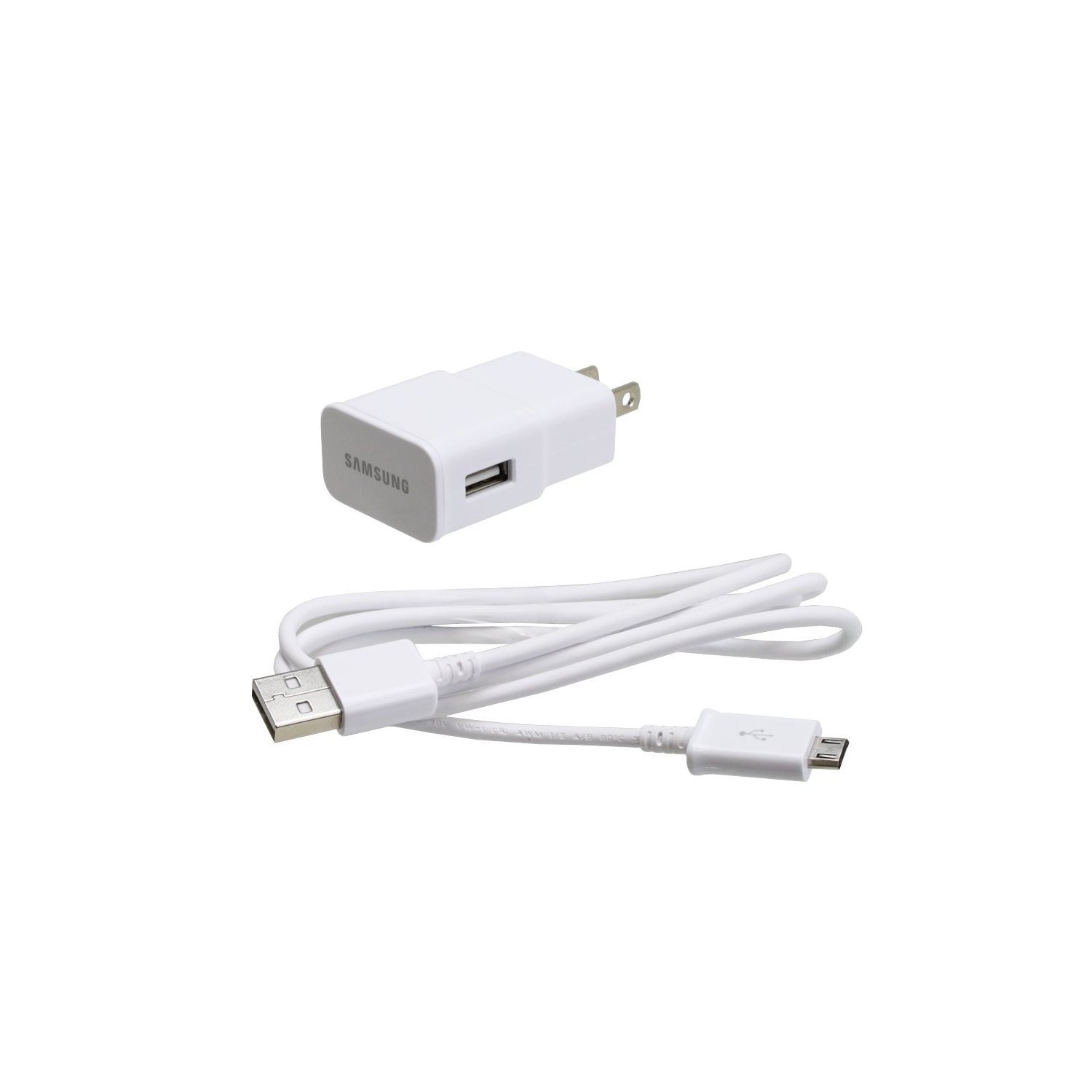 2.0A Travel Adapter Wall Charger + 1.5m Micro USB Cable for Samsung Galaxy S2 S3 S4 Note 2 on5 Grand Prime, White