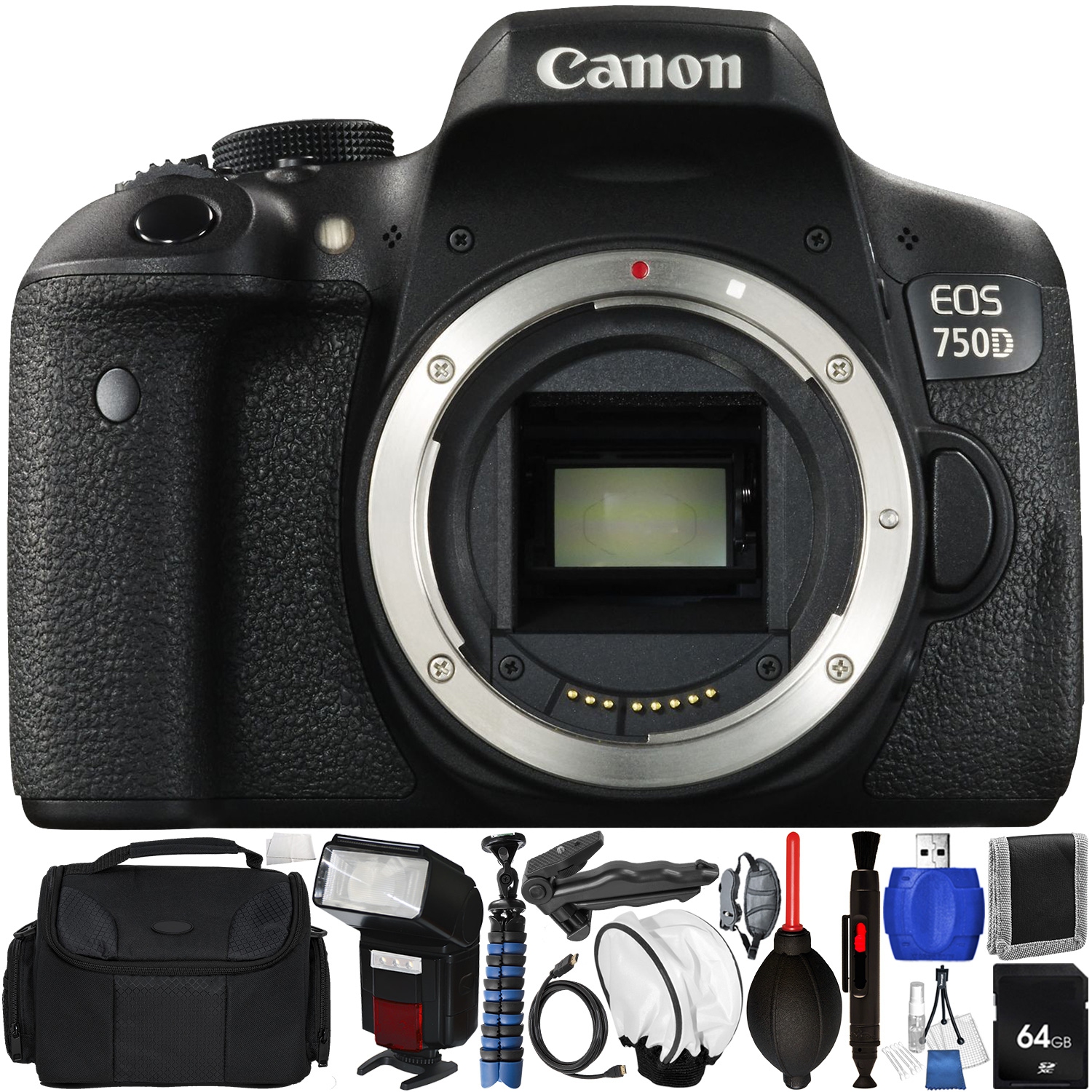 Canon EOS 750D/Rebel T6i DSLR Camera Bundle
