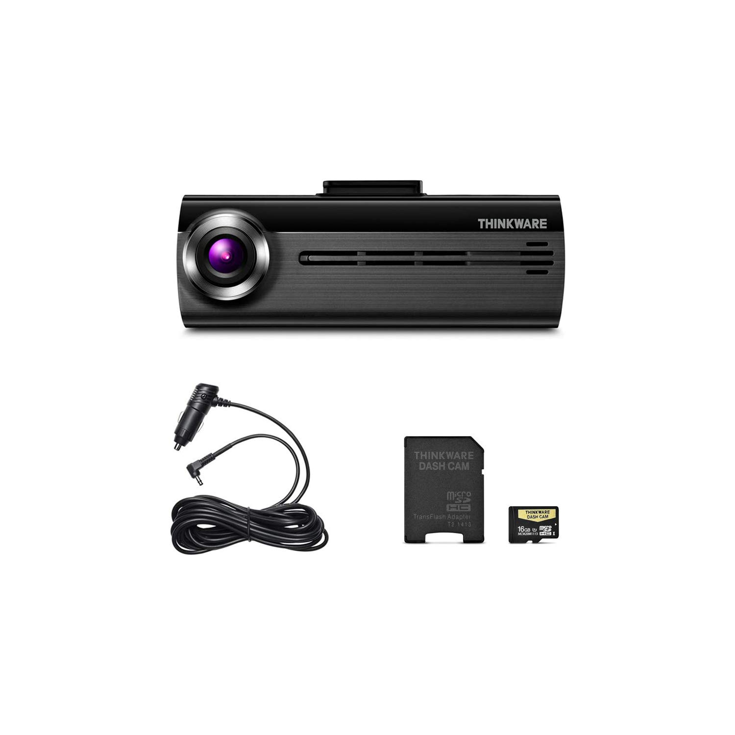 Caméra de tableau de bord Wi-Fi 1080p 1 canal FA200 de Thinkware avec carte SD de 16 Go