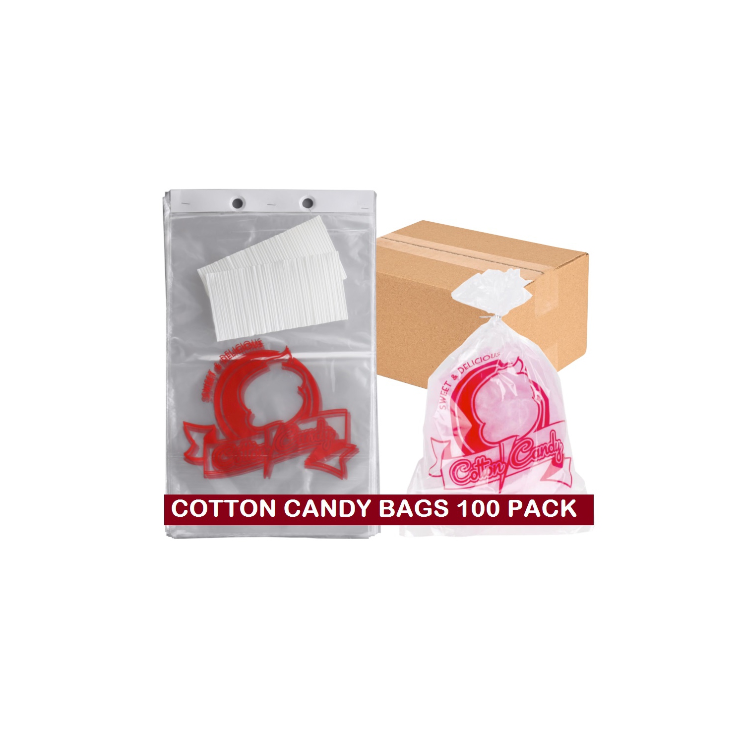 Centerstage Professional Cotton Candy Bags 100 Pack