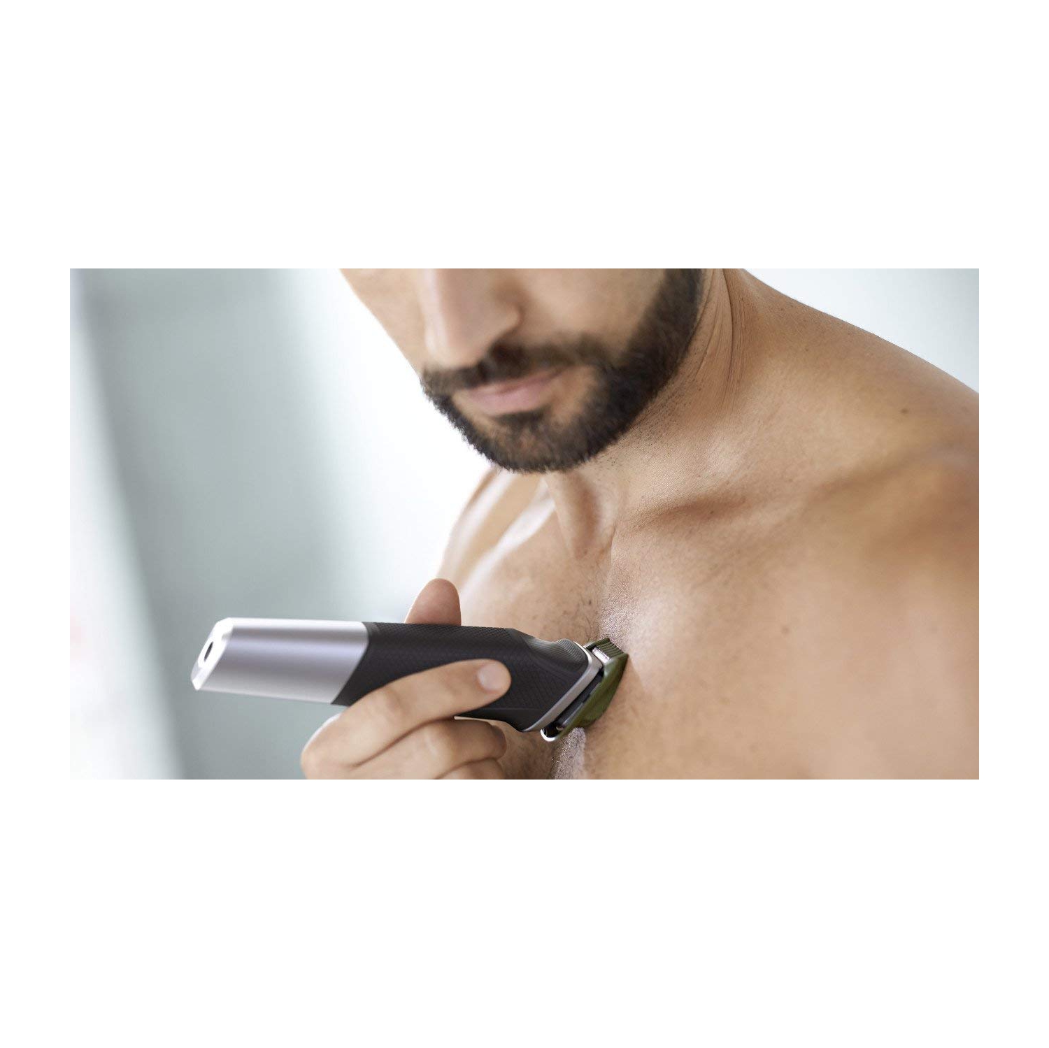Philips Multi Groomer MG5750/28, beard, body, face, nose, and ear hair trimmer and clipper