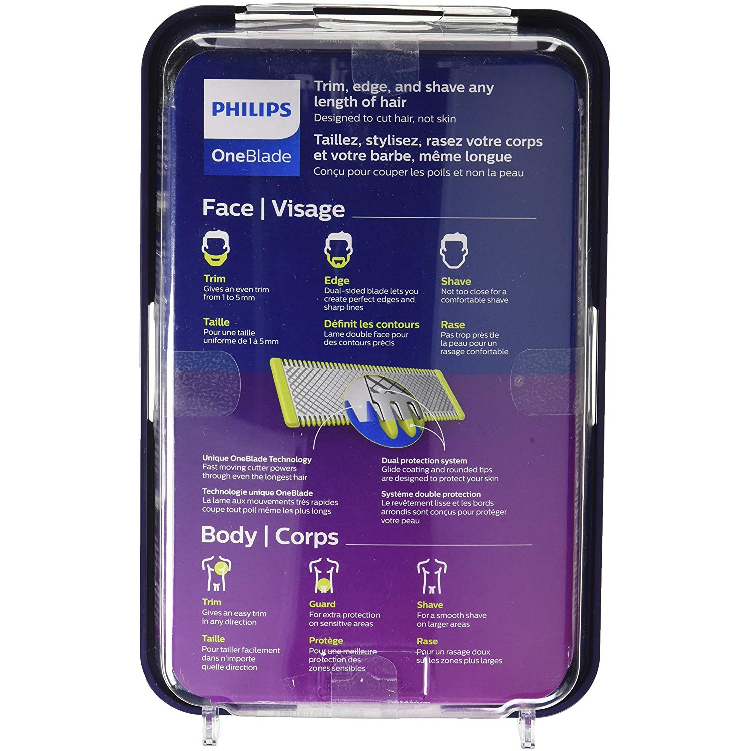 Philips OneBlade Face & Body Kit with Li-Ion Handle, QP2630/21