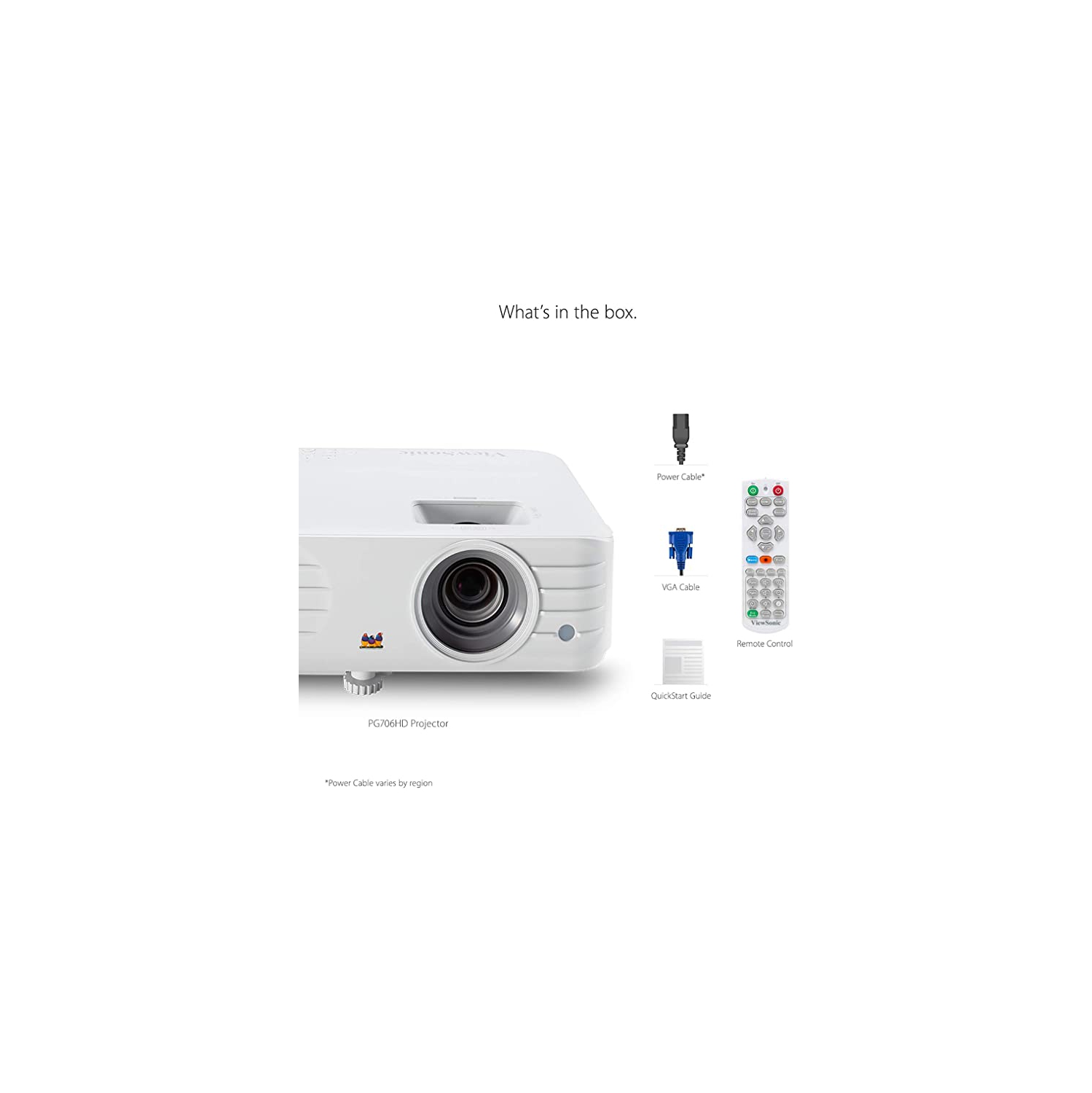Viewsonic 3D Ready Short Throw DLP Projector-White-(PG706HD)