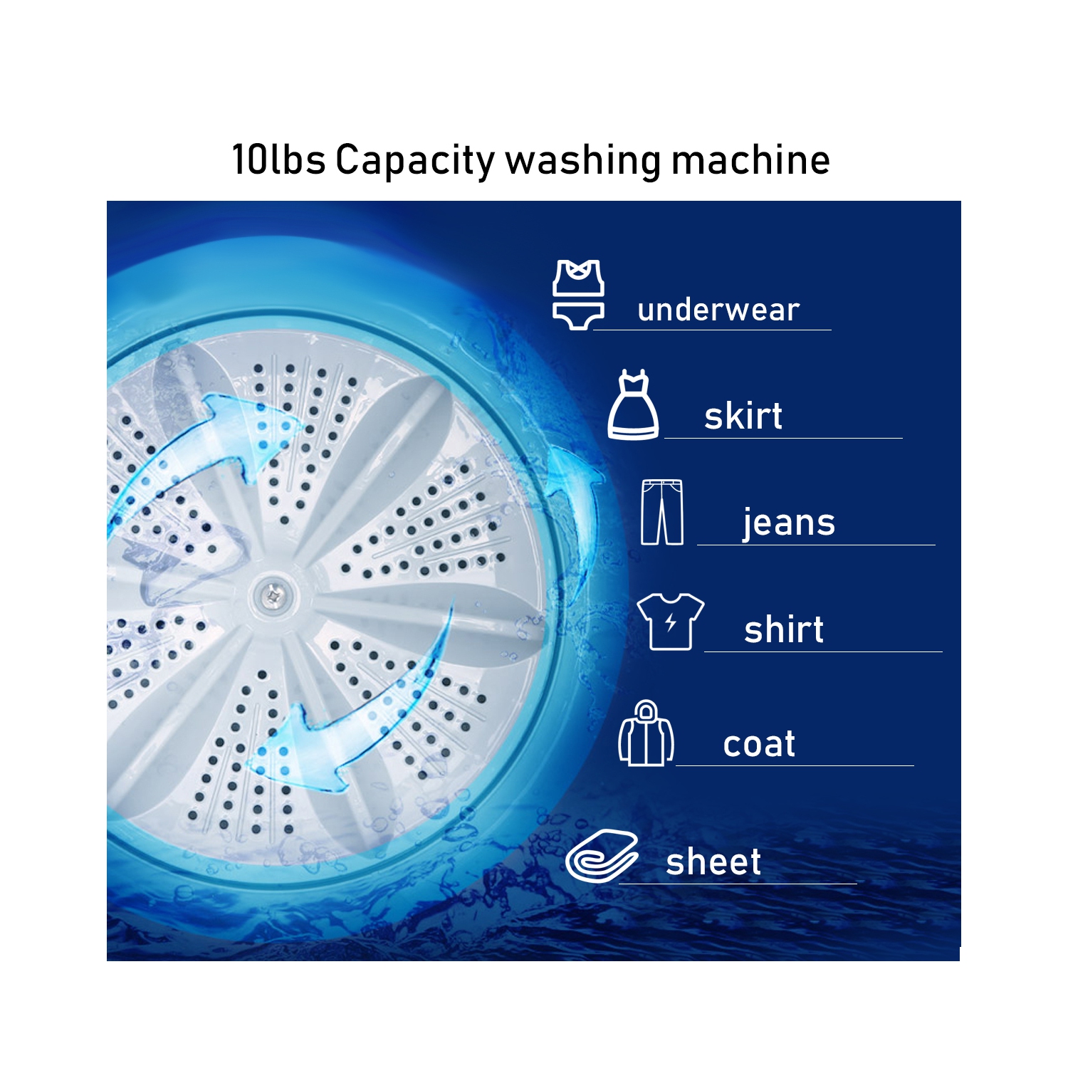 Lave-linge automatique 3,5kg – Avec désinfection UV