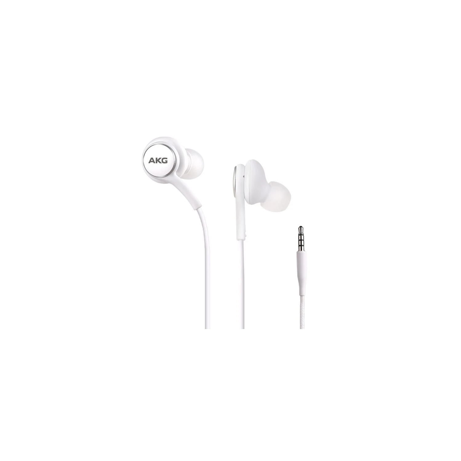 AKG Stereo Headsets Headphones Earphones & Mic for Samsung Galaxy S8 S9 S10 Plus Note 8 9 10, White