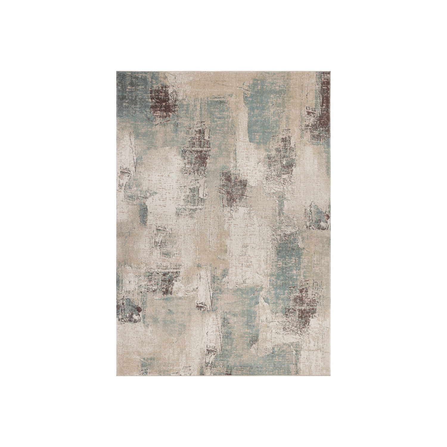 Ladole Rugs Yorkson Beautiful Outdoor Area Rug Carpet in Beige Cream, 4x5