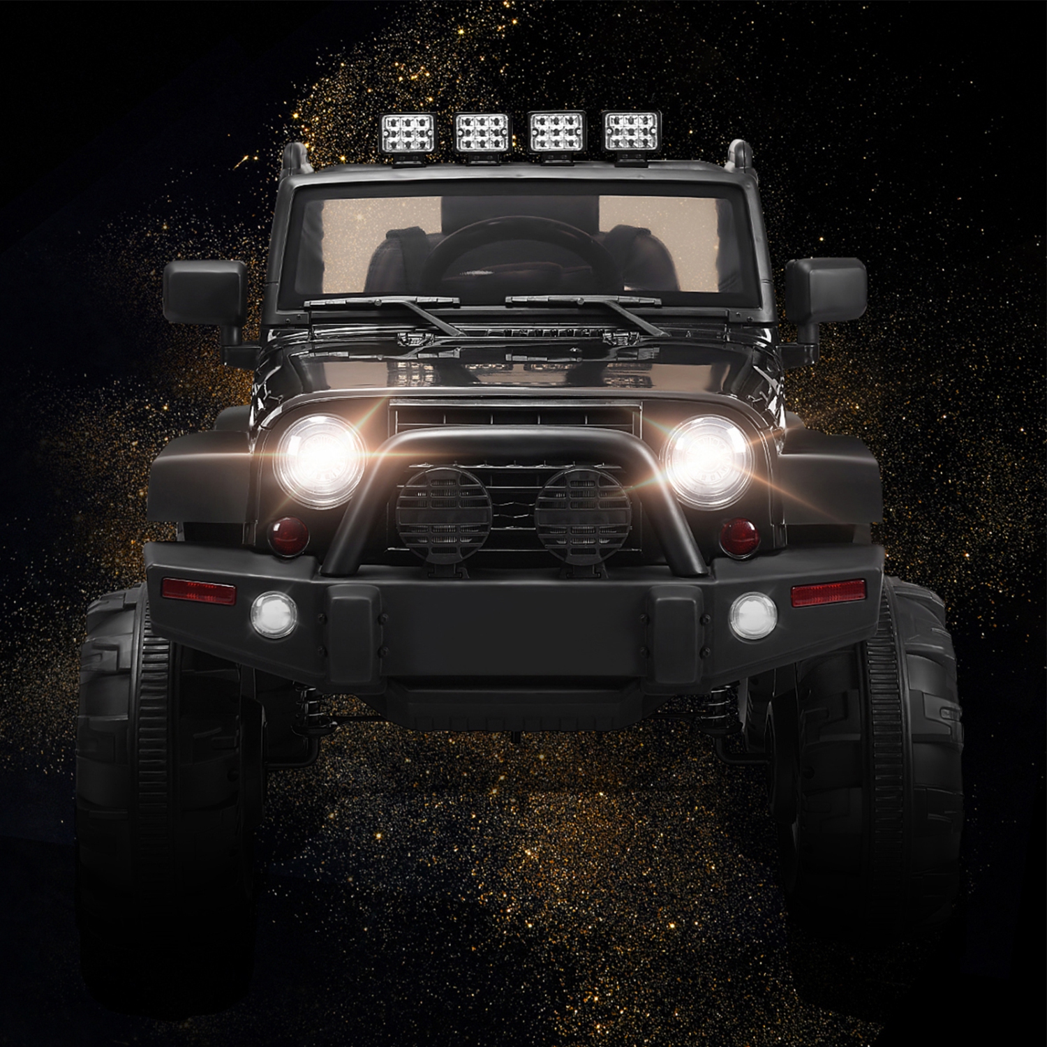 Costway 12V Kids Ride On Truck Car w/Bluetooth Remote Control MP3 Music LED Lights