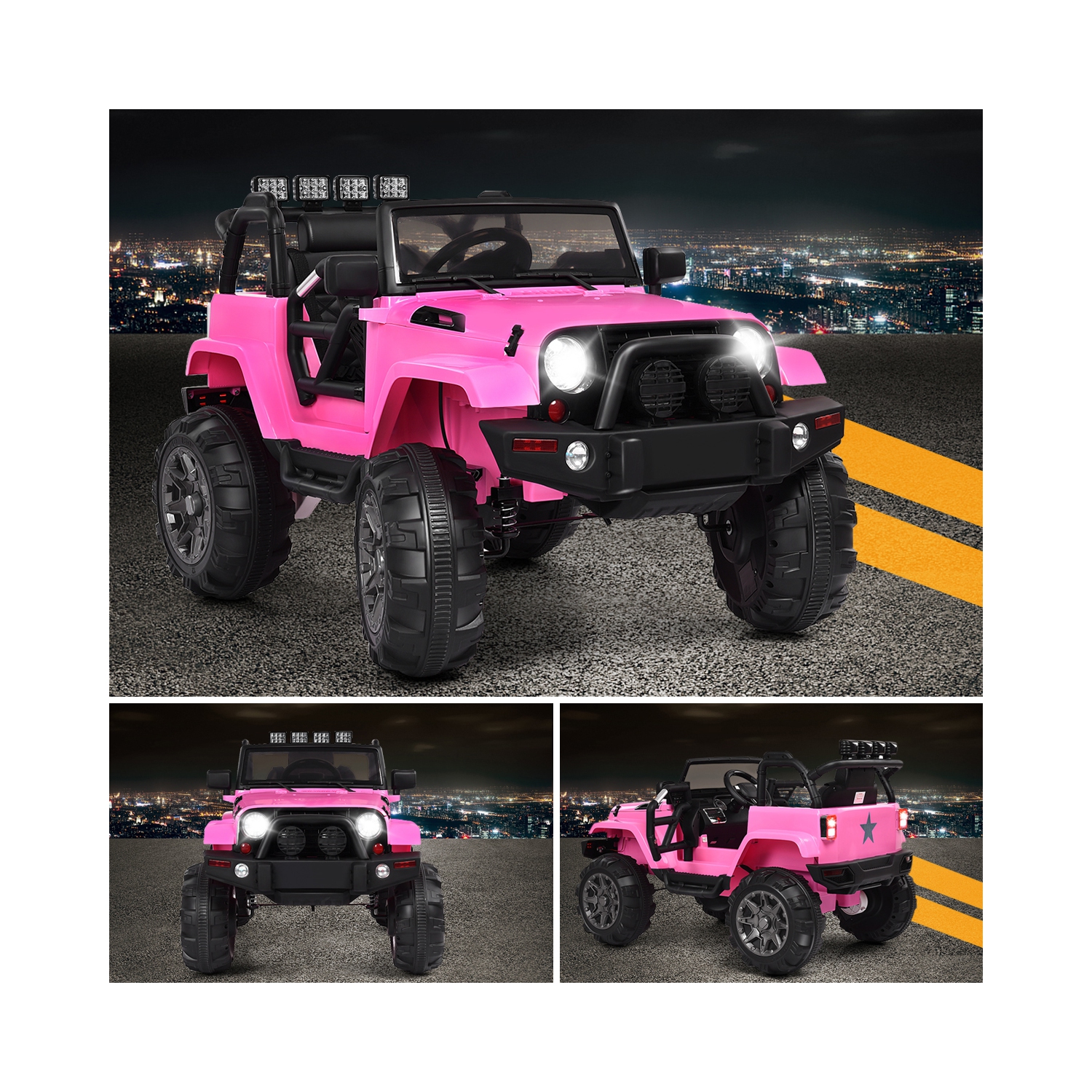 12V Kids Ride On Truck Car w/ Remote Control MP3 Music LED Lights