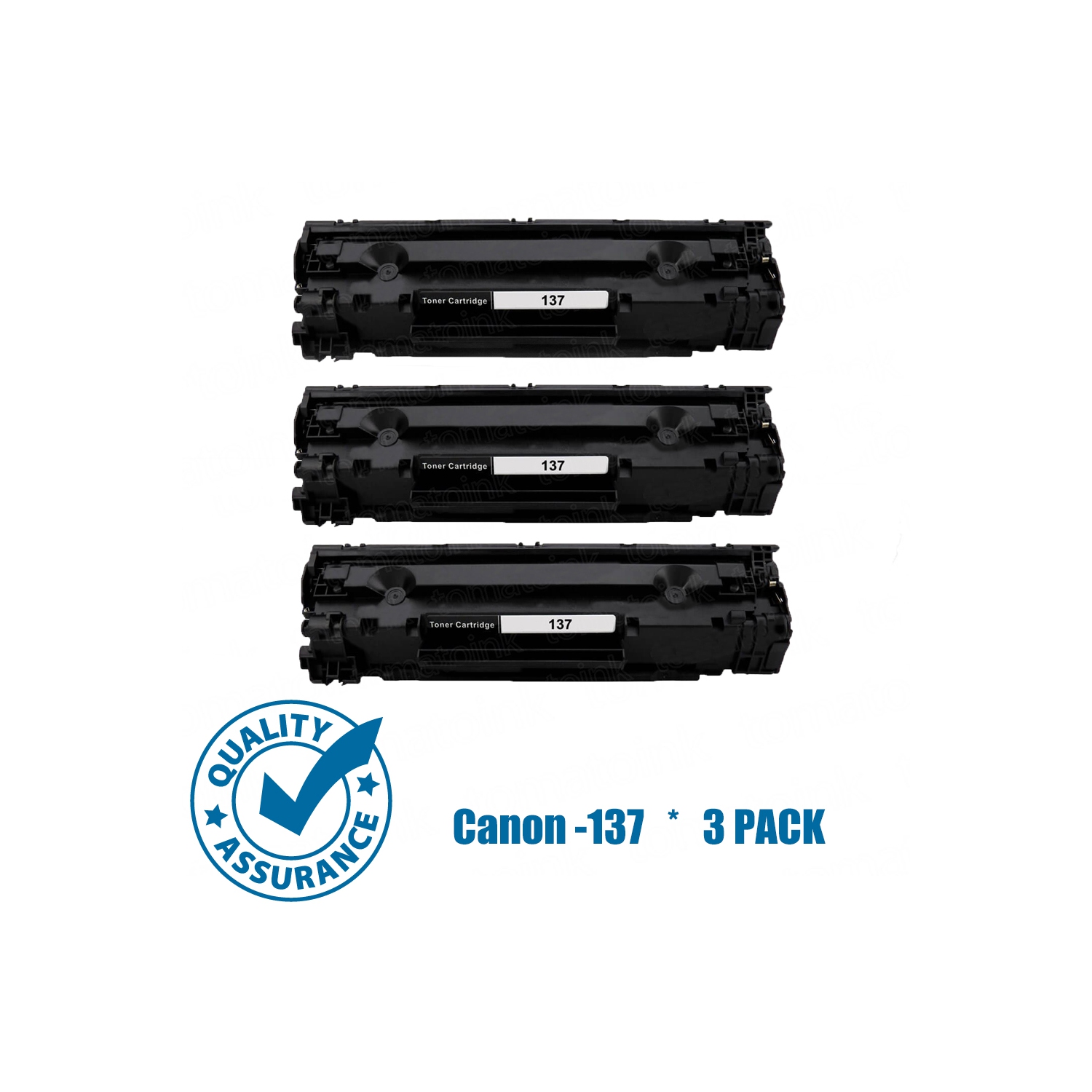 Printer Pro™ 3 Pack Canon 137/Canon-137 Black Toner Cartridge-Canon Printer MF212/216/217/227/229/232/236/244/247/249