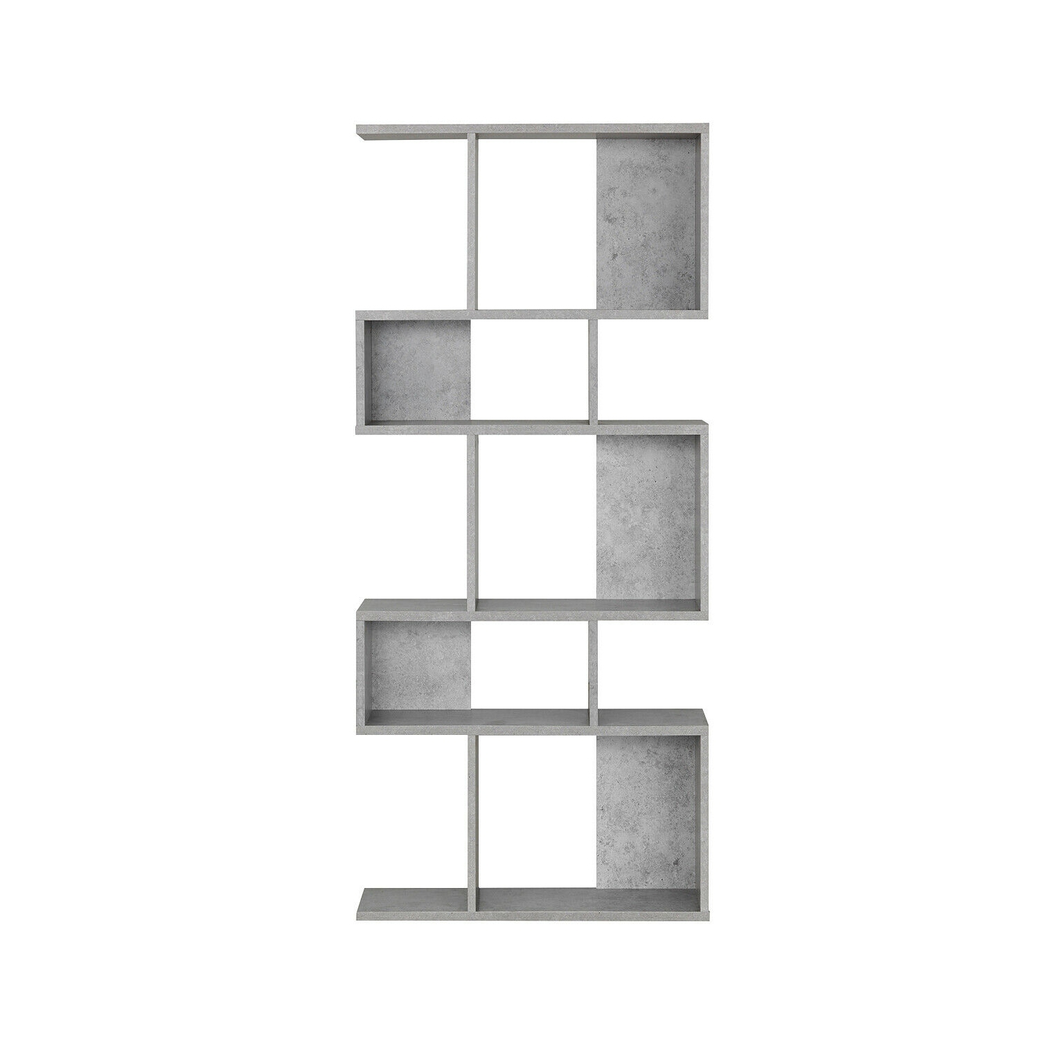 Gymax 5 Cubes Ladder Shelf Freestanding Corner Bookshelf Display Rack Bookcase