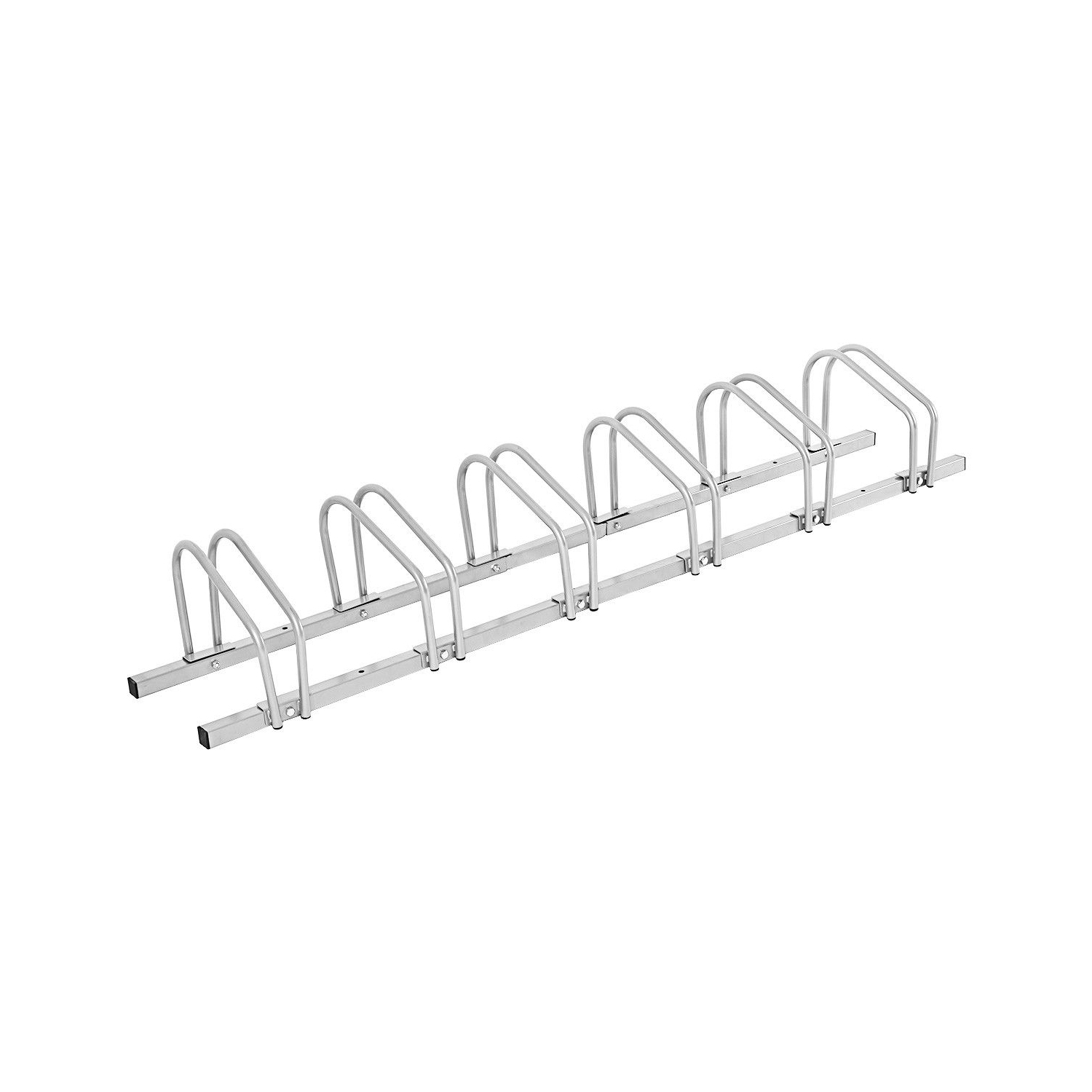 Gymax 6 Bike Bicycle Stand Parking Garage Storage Cycling Rack Silver