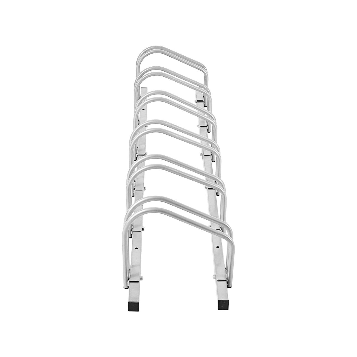 Gymax 6 Bike Bicycle Stand Parking Garage Storage Cycling Rack Silver