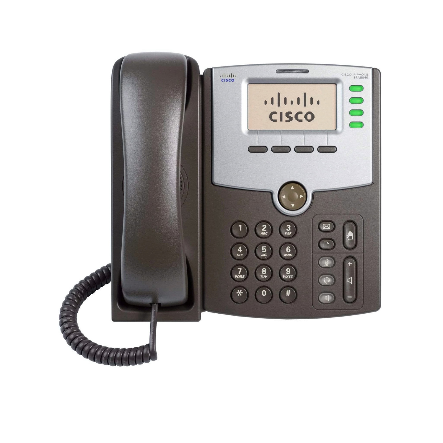 Refurbished Excellent - Cisco SPA504G 4-Line IP Phone with 2-Port Switch, PoE and LCD Display