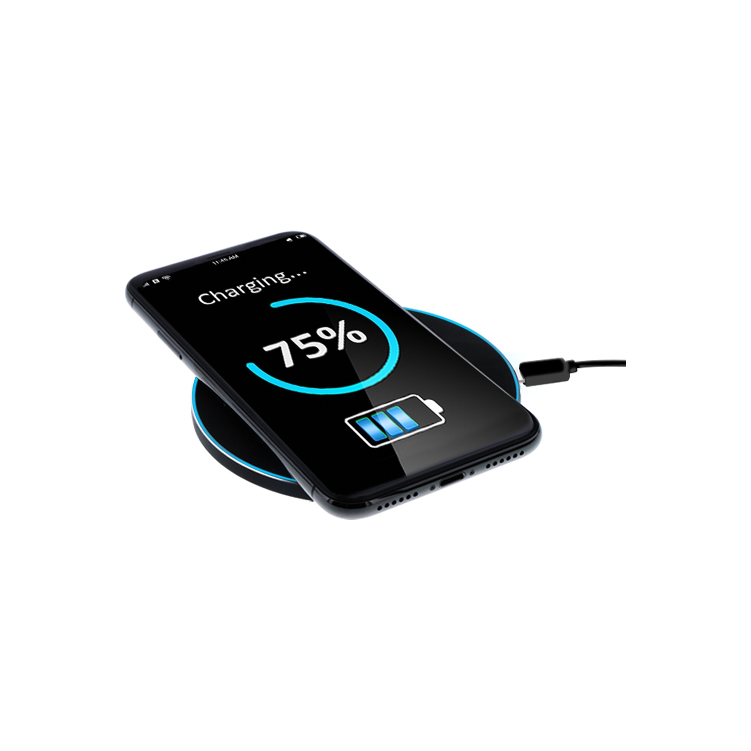 Wireless Charger, Qi Induction Charger, Wireless Charger Compatible for Samsung, iPhone, LG, all mobile phones with QI function