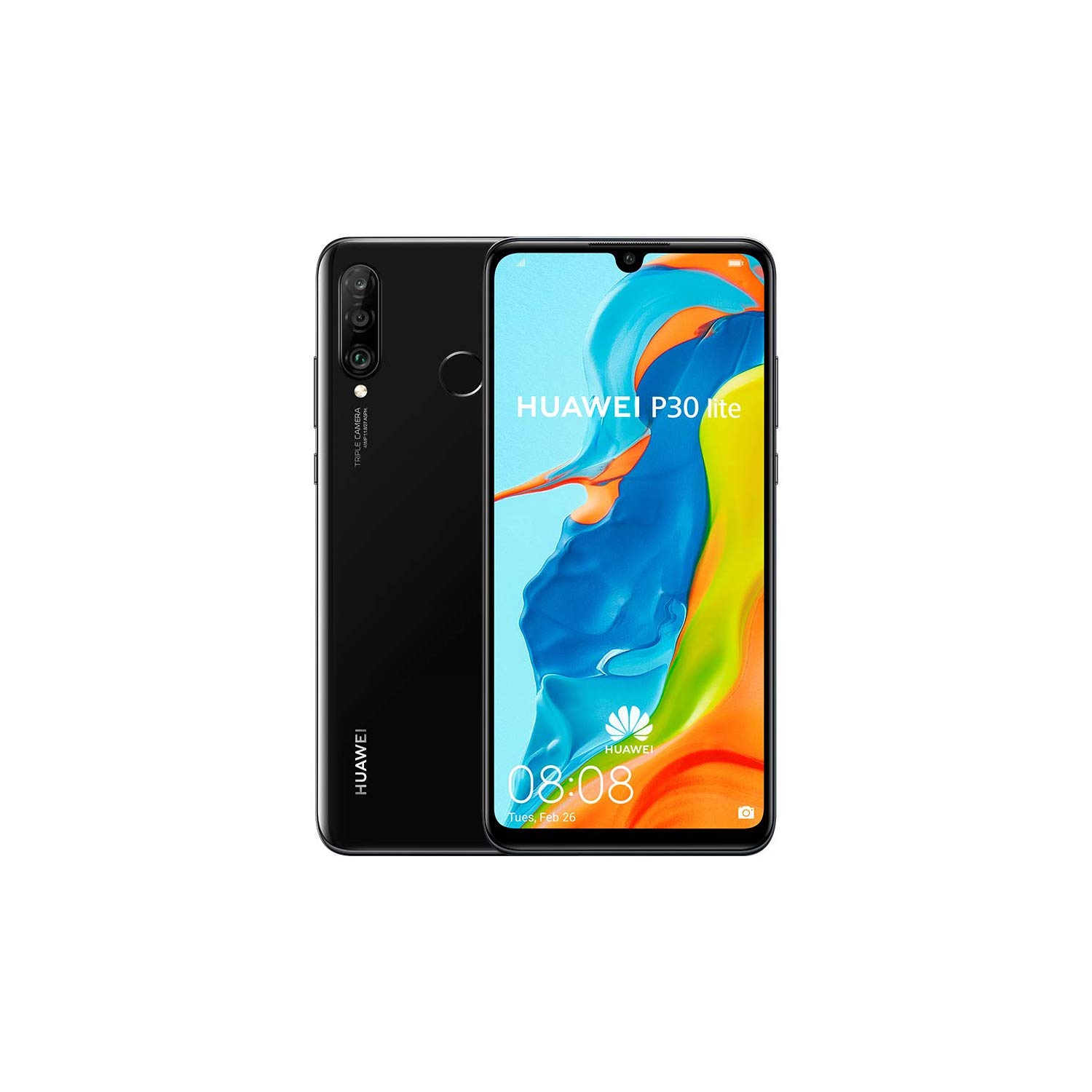 Huawei P30 Lite - Unlocked Phone - Midnight Black - Canadian Version