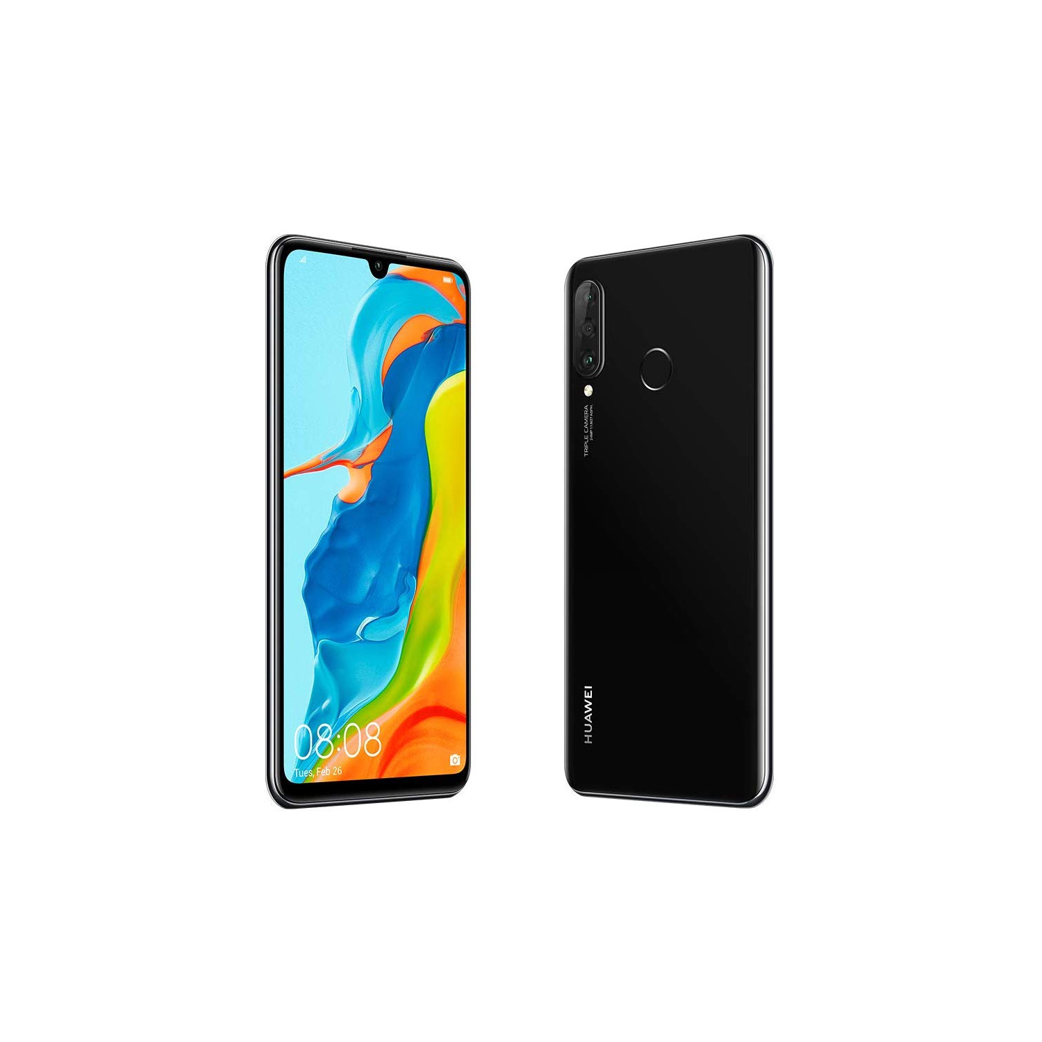 Huawei P30 Lite - Unlocked Phone - Midnight Black - Canadian Version