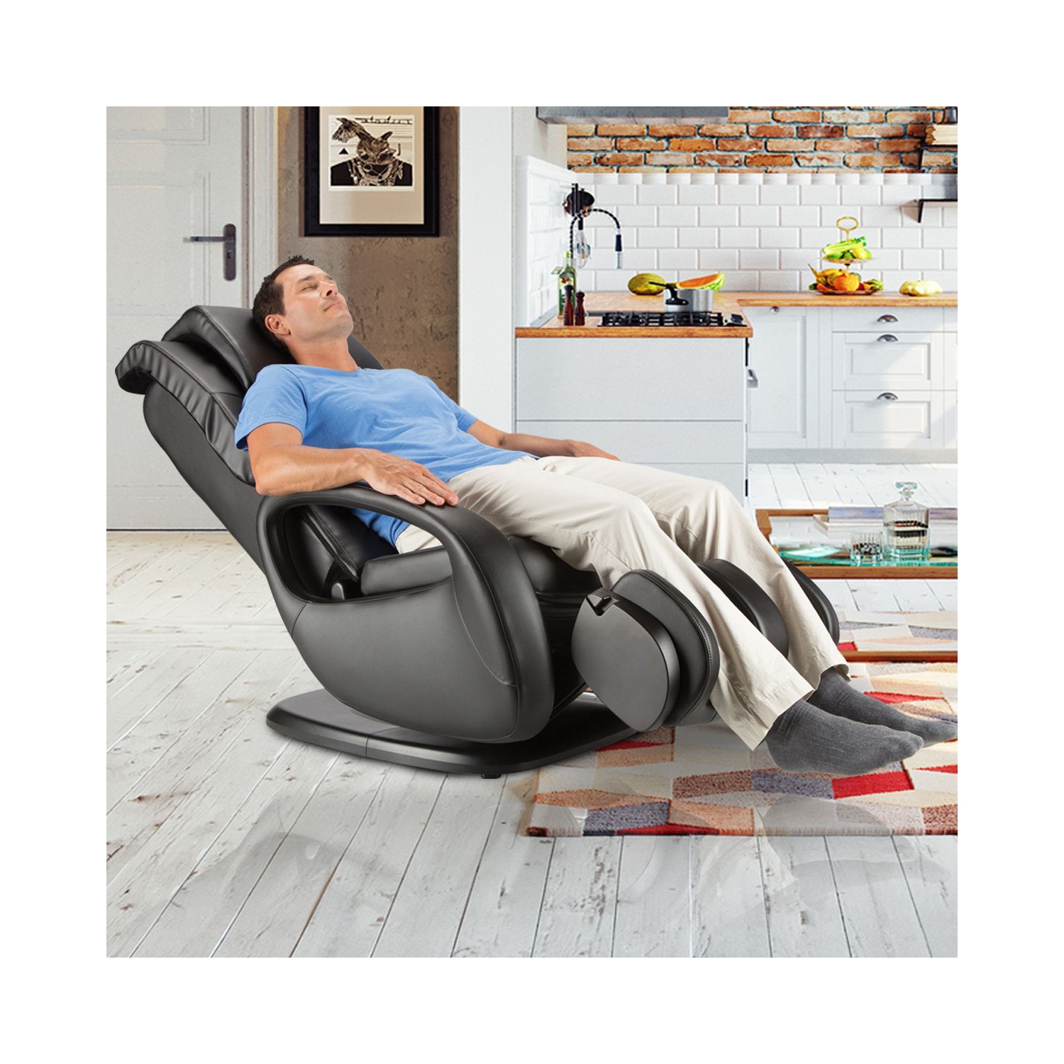 Fauteuil de massage pivotant et inclinable 7,1 po WholeBody de Human Touch - Expresso