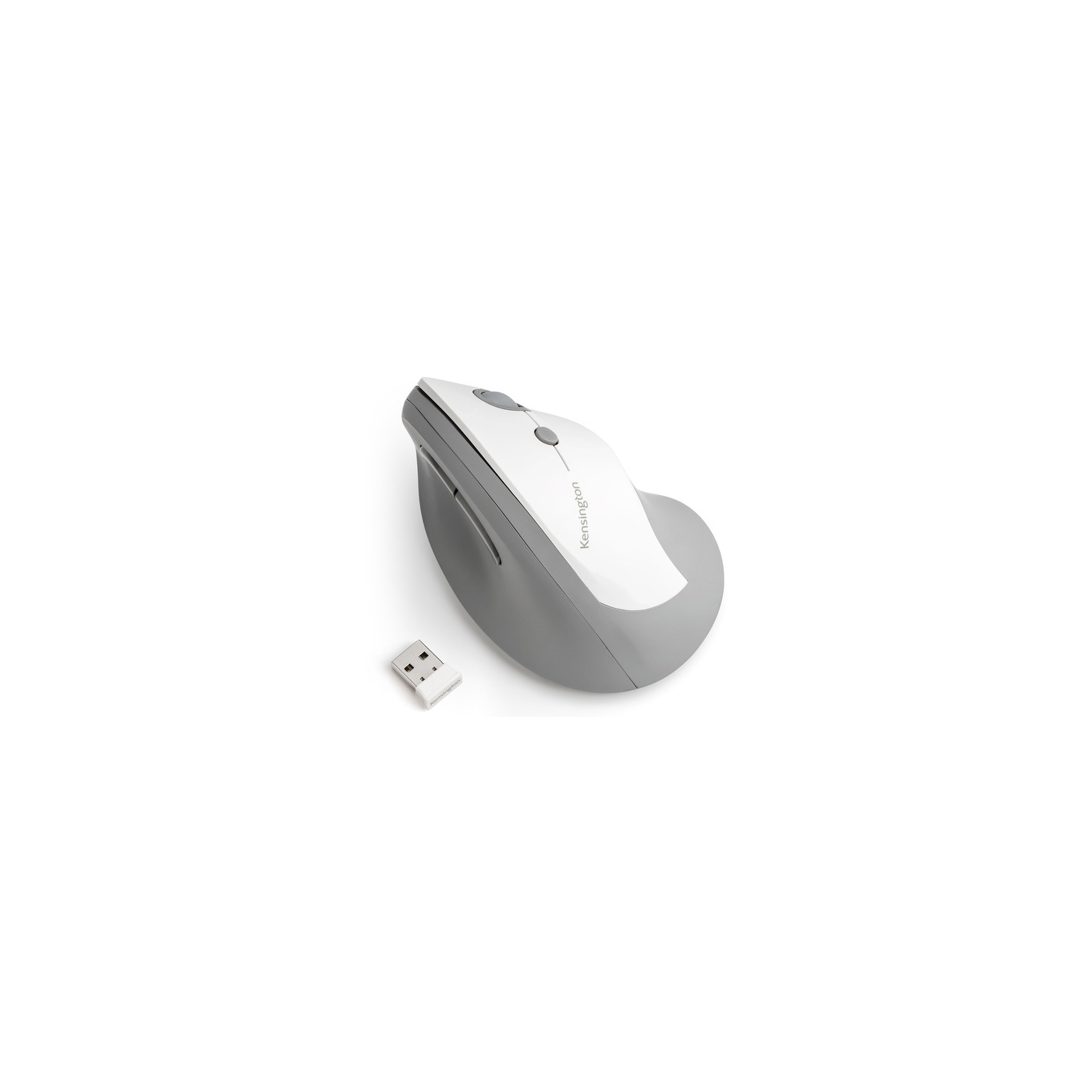 Kensington Pro Fit Ergo Vertical Wireless Mouse-White/Grey