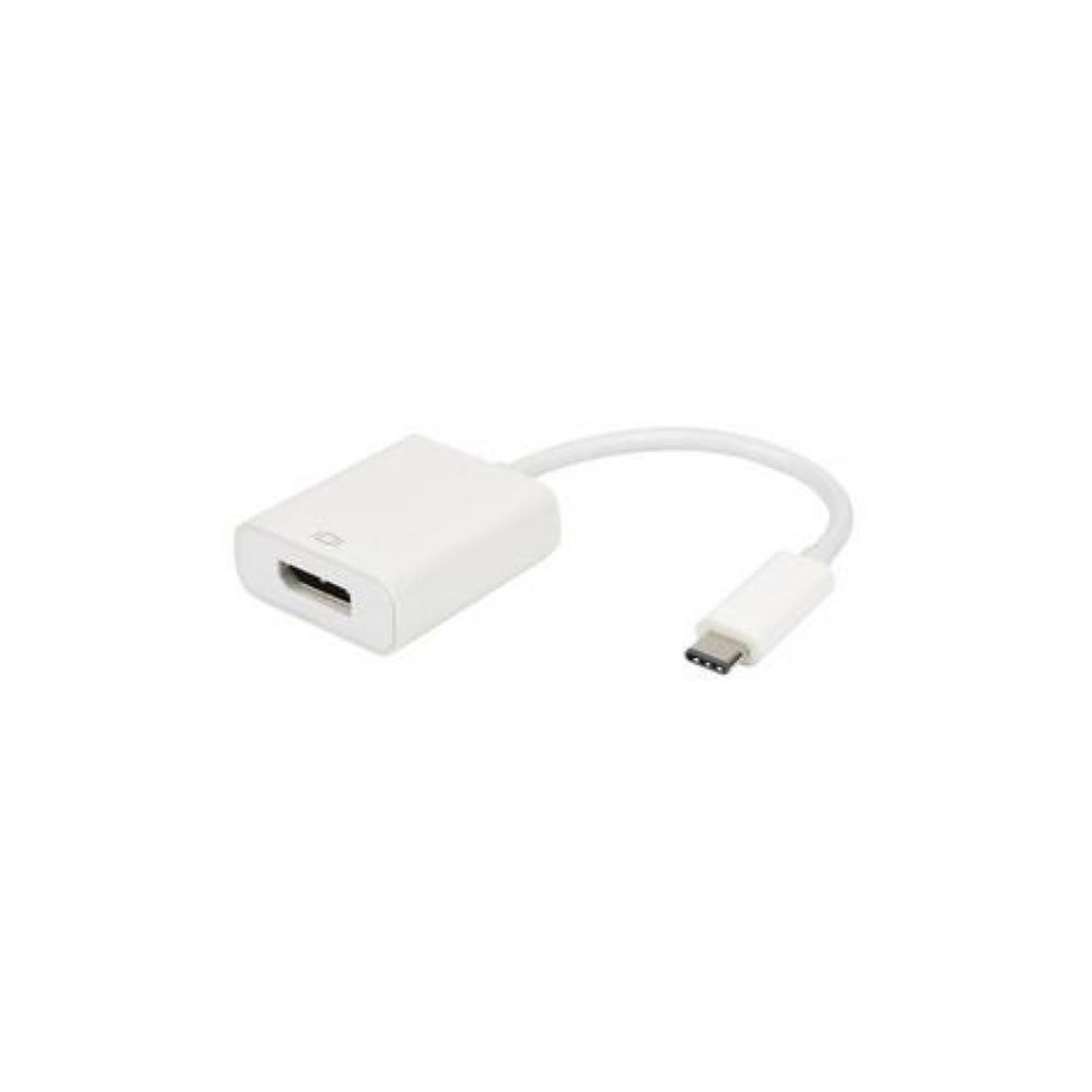 TechCraft AUSB3C-DPF Adapteur USB 3.1 Type-C Mâle à DisplayPort Femelle, Blanc
