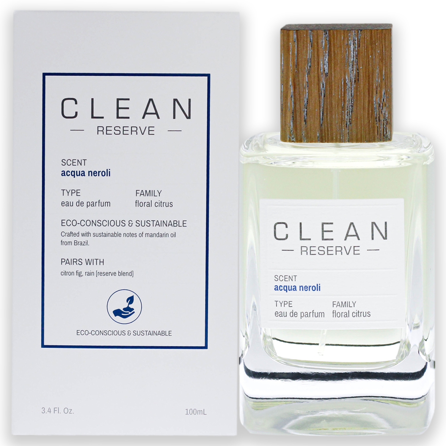 Clean Reserve Acqua Neroli by Clean Eau De Parfum Spray 3.4 oz