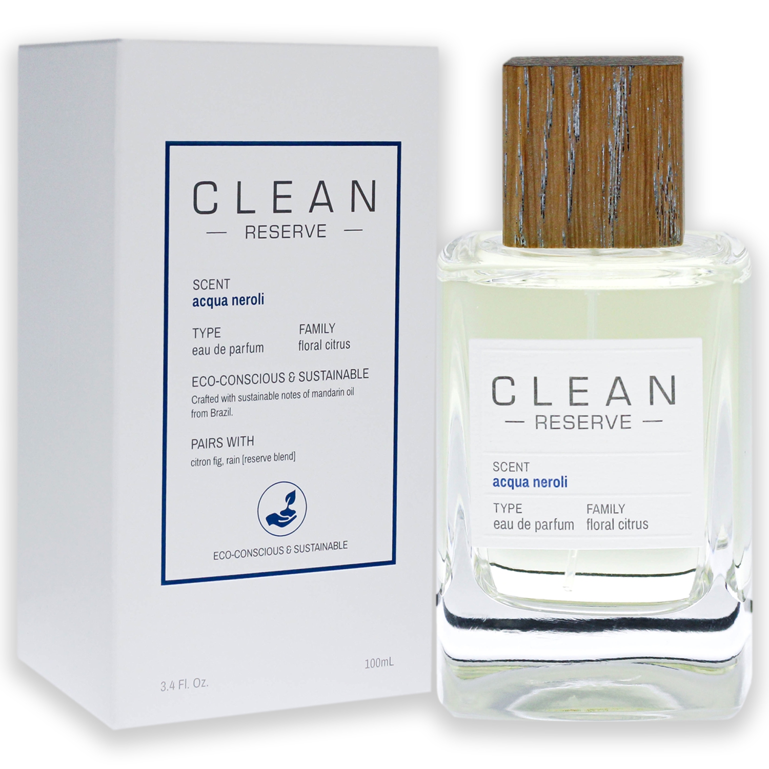 Clean Reserve Acqua Neroli by Clean Eau De Parfum Spray 3.4 oz