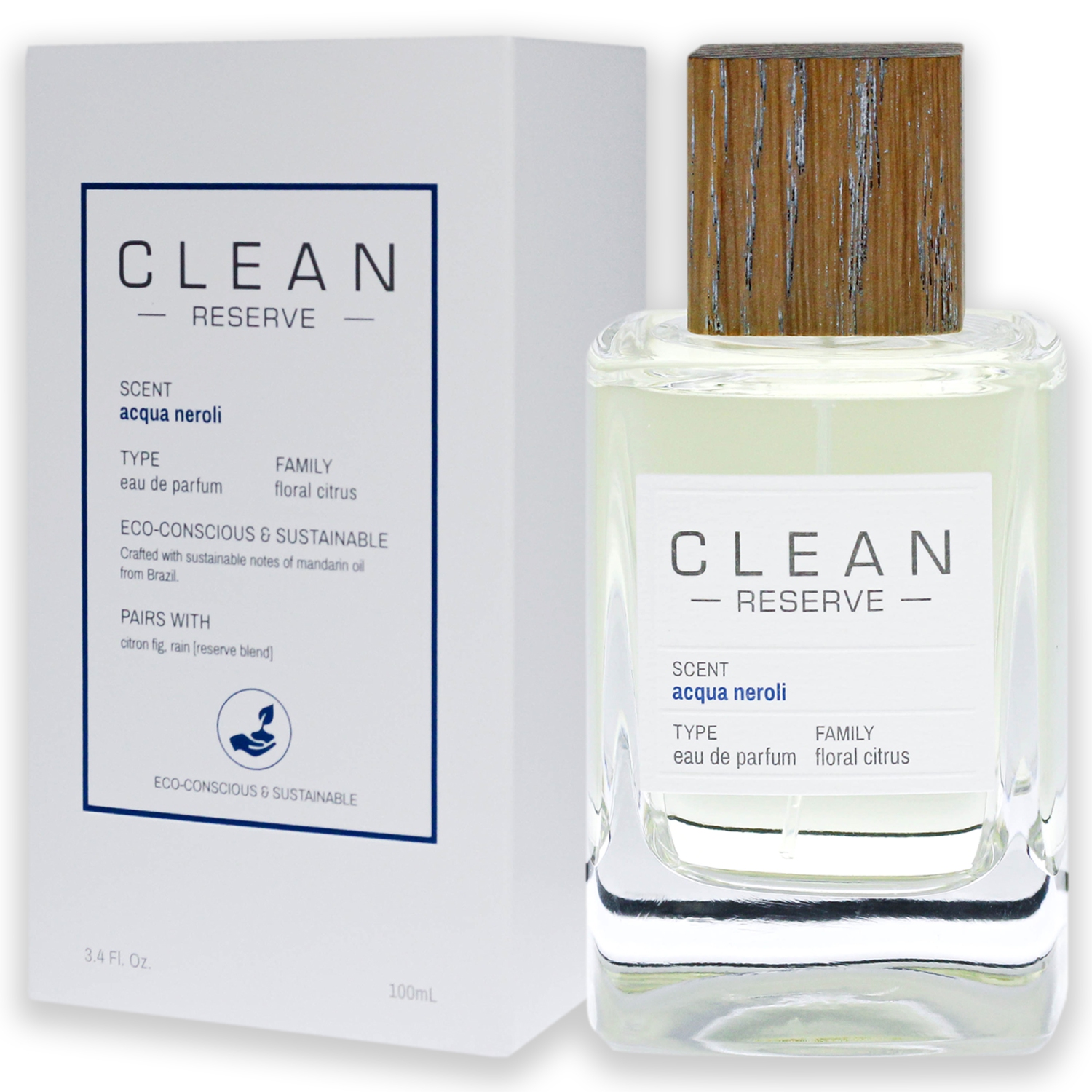 Clean Reserve Acqua Neroli by Clean Eau De Parfum Spray 3.4 oz