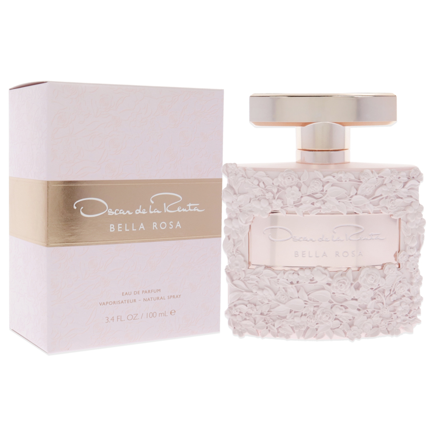 Bella Rosa par Oscar De La Renta Eau De Parfum Vaporisateur 3.4 oz