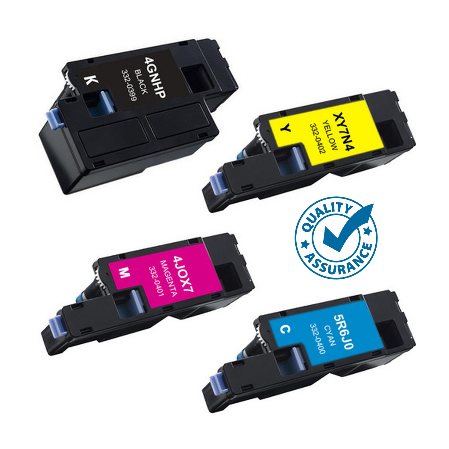 Printer Pro™ 4 COLORS PACK - Dell 1660 BK/M/Y/C Toner Cartridge - Dell Printer C1660/ Dell C1660W