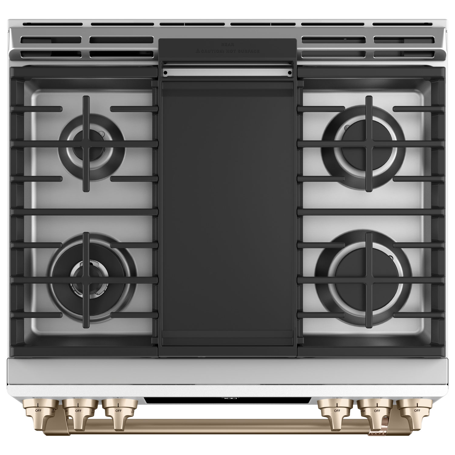 Cuisinière gaz encastrable 6 brûleurs convection autonett. 5,6 pi³ 30 po Café - Noir