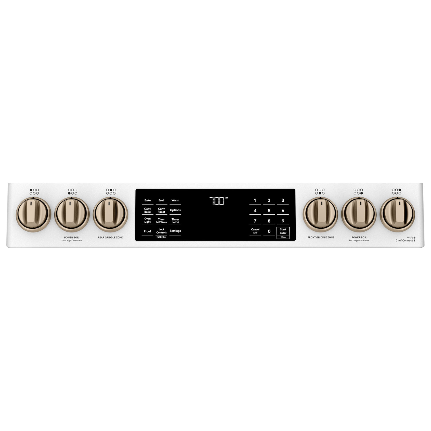 Cuisinière gaz encastrable 6 brûleurs convection autonett. 5,6 pi³ 30 po Café - Noir