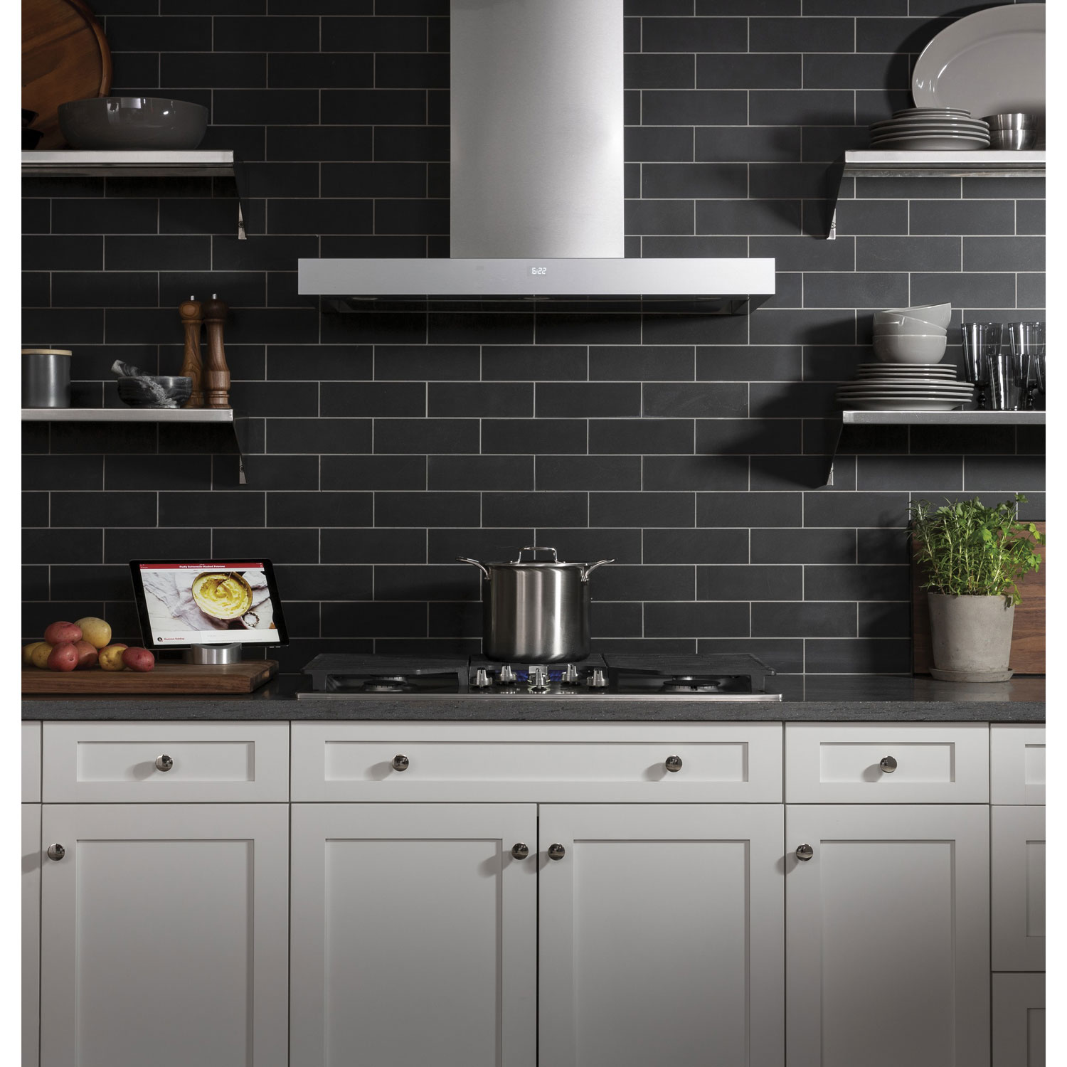 GE Smart Designer 36" Wall Mount Range Hood - Stainless Steel