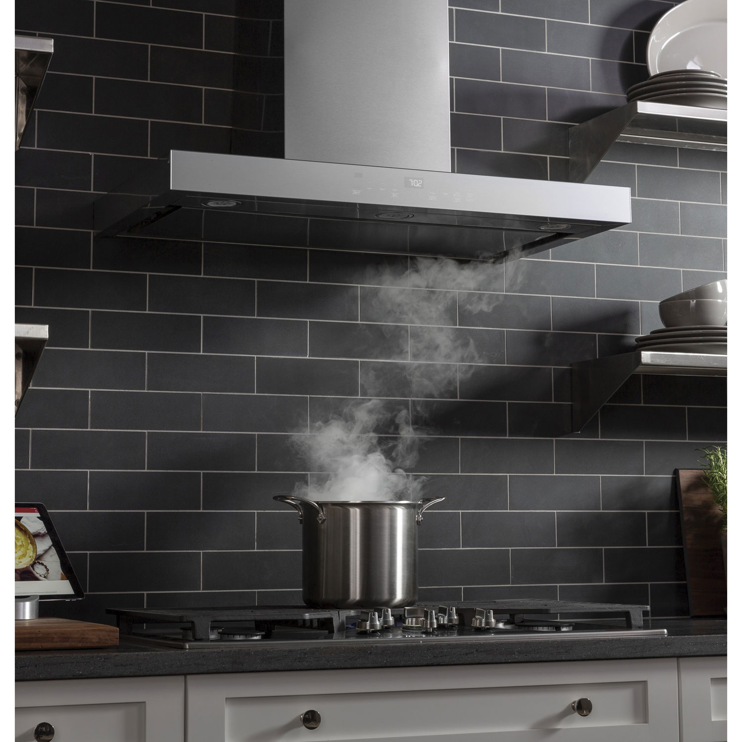 GE Smart Designer 36" Wall Mount Range Hood - Stainless Steel