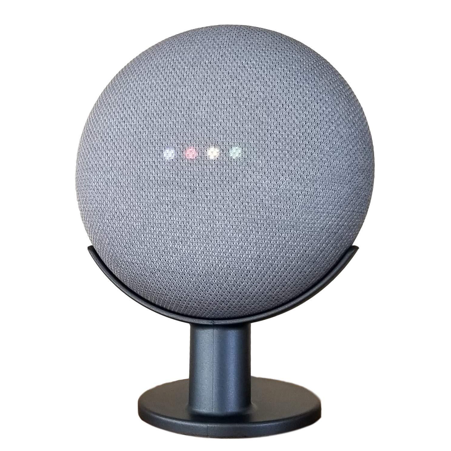 Socle pour Google Home Mini Mount Genie : Améliore la visibilité sonore et le charbon de bois