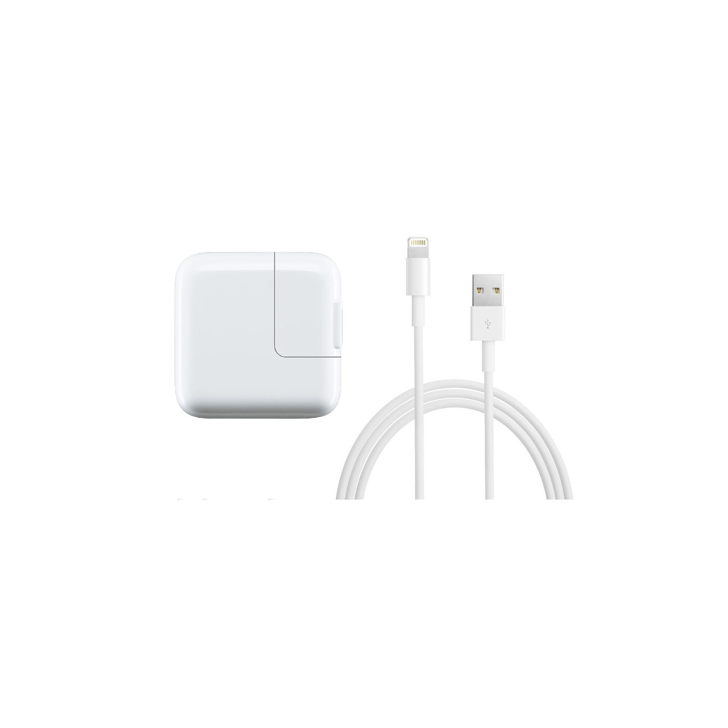 12W USB Power Wall Plug Charger Adapter + 3.3Ft Lightning Cable Cord for iPad Air Mini iPod iPhone 5 6 7 8 Plus