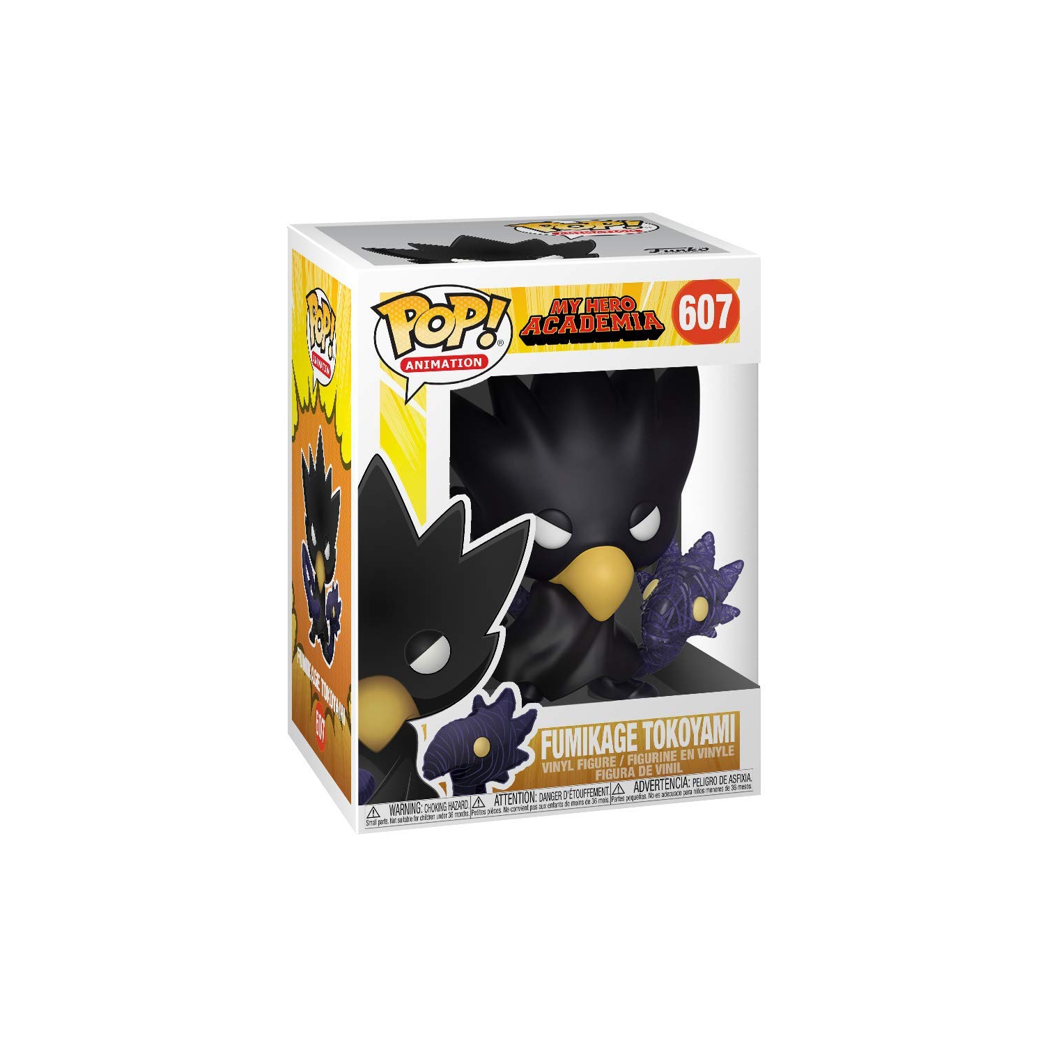 Pop Animation 3.75 Inch Action Figure My Hero Academia - Fumikage Tokoyami #607