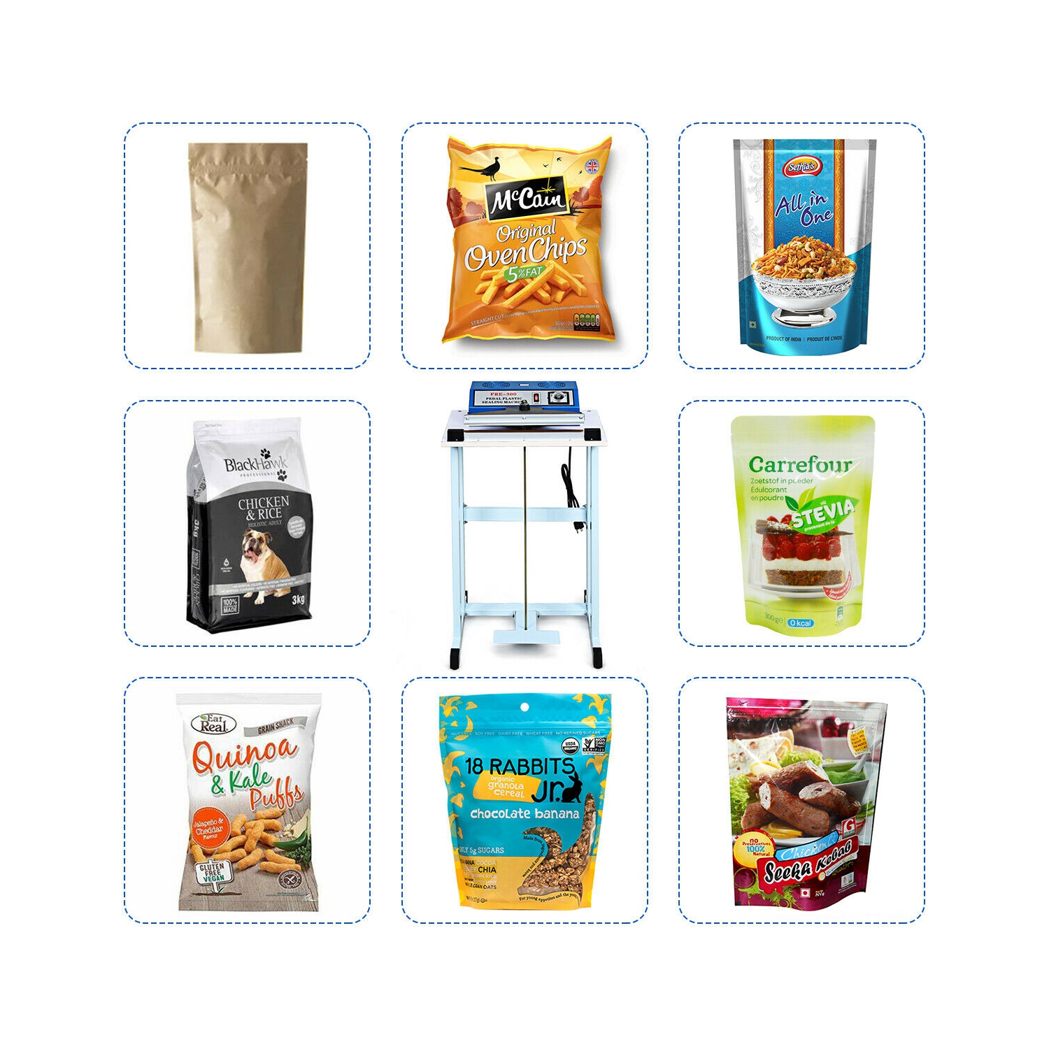 Gymax 12" Foot Pedal Impulse Sealer Heat Seal Plastic Bag Sealing Machine w/ Cutter