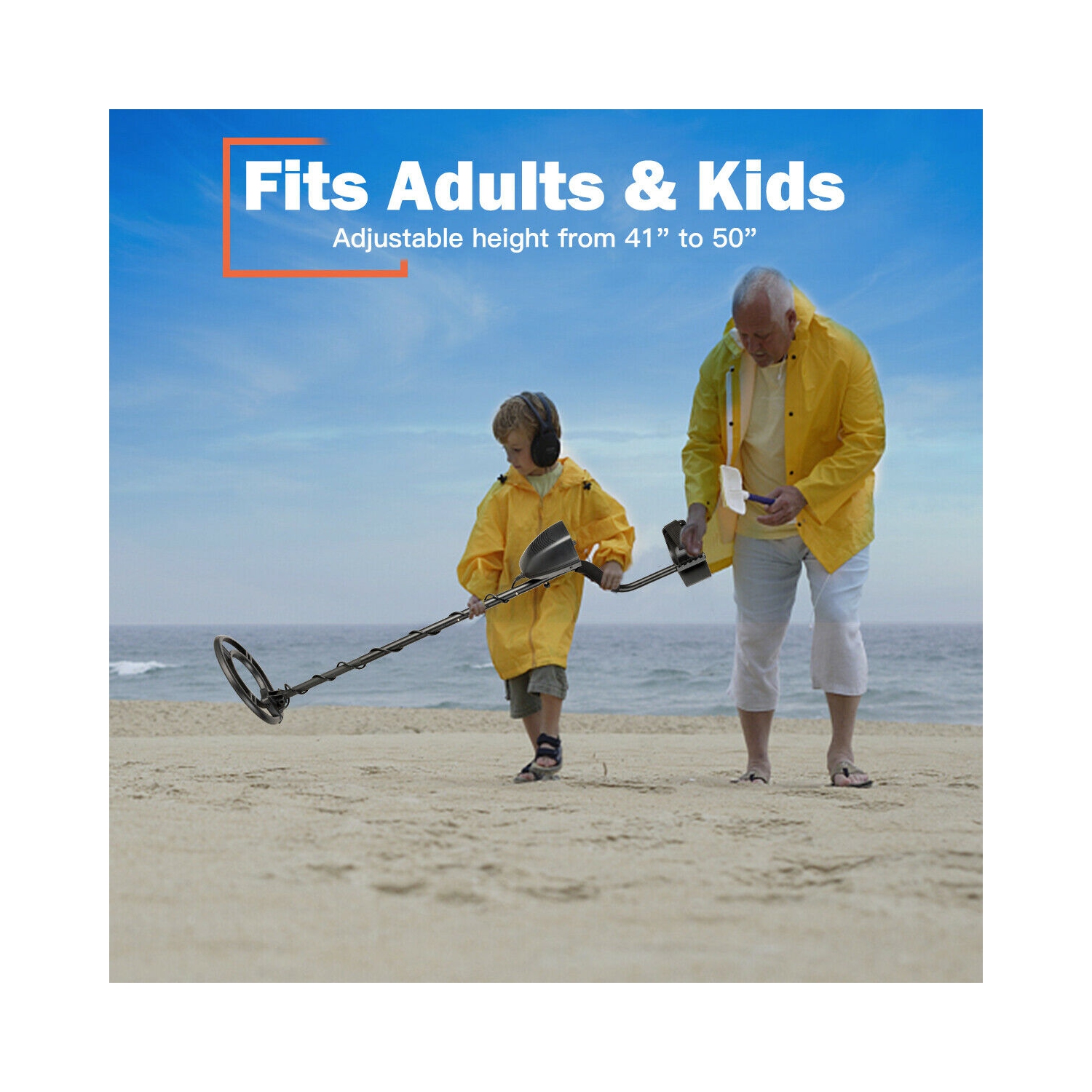 Détecteur de métaux de haute précision Gymax – Étanche, avec kit