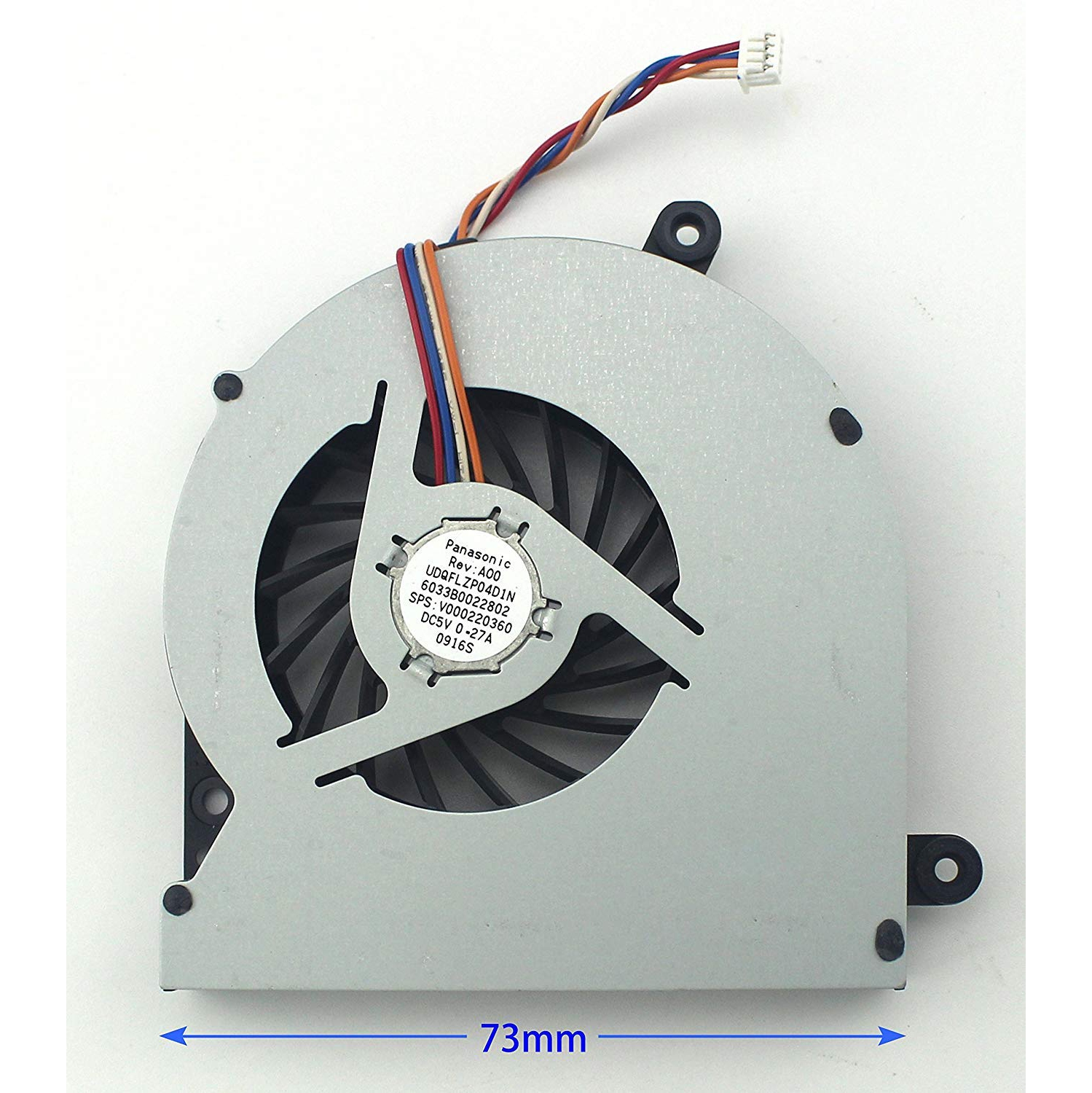 Ventilateur de rechange pour unité centrale de Toshiba Satellite C650 C655 C655D V000220360 à 4 broches 4 C65D C650 de Toshiba