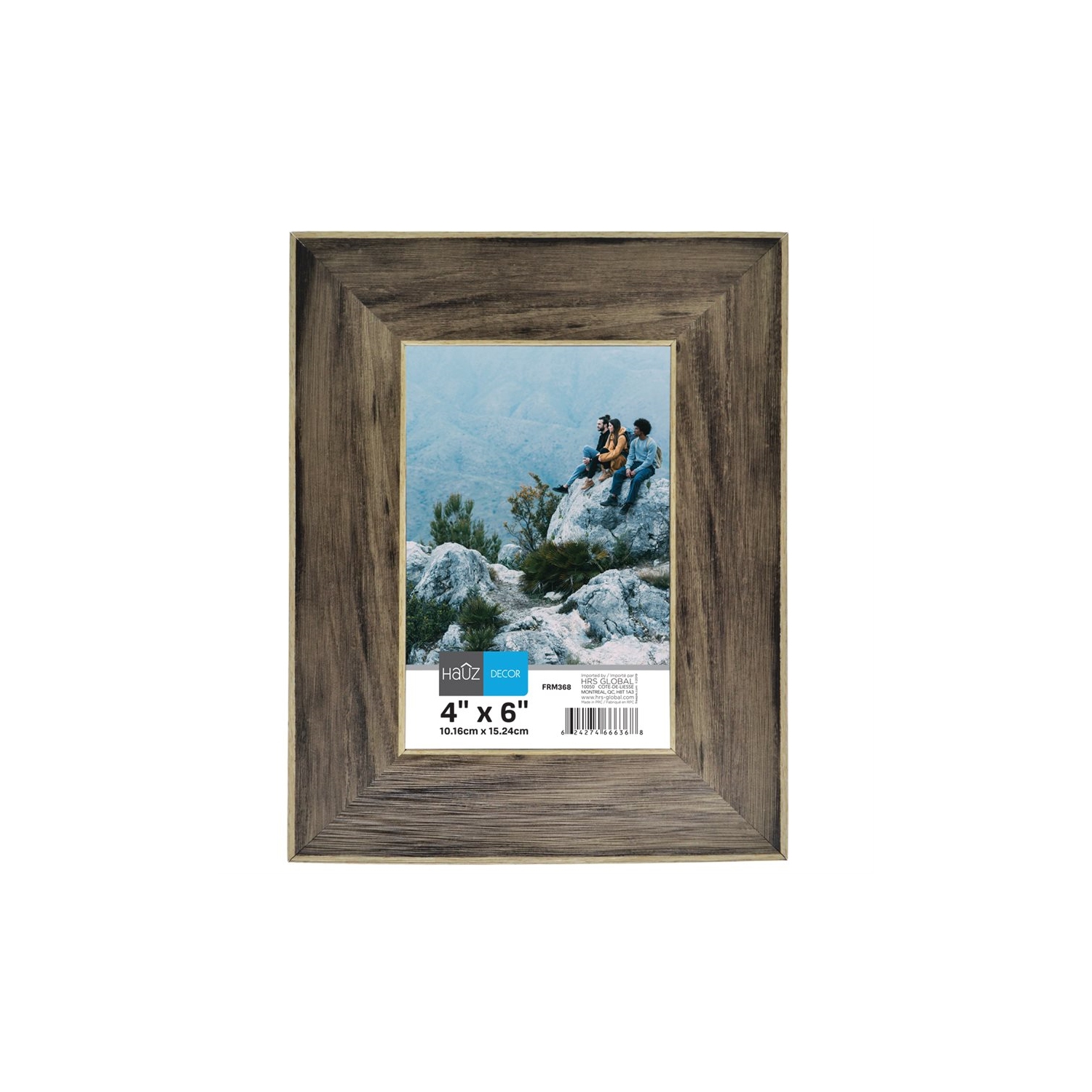 Hauz FRM177 Cadre pour Photo 5X7'', Marron