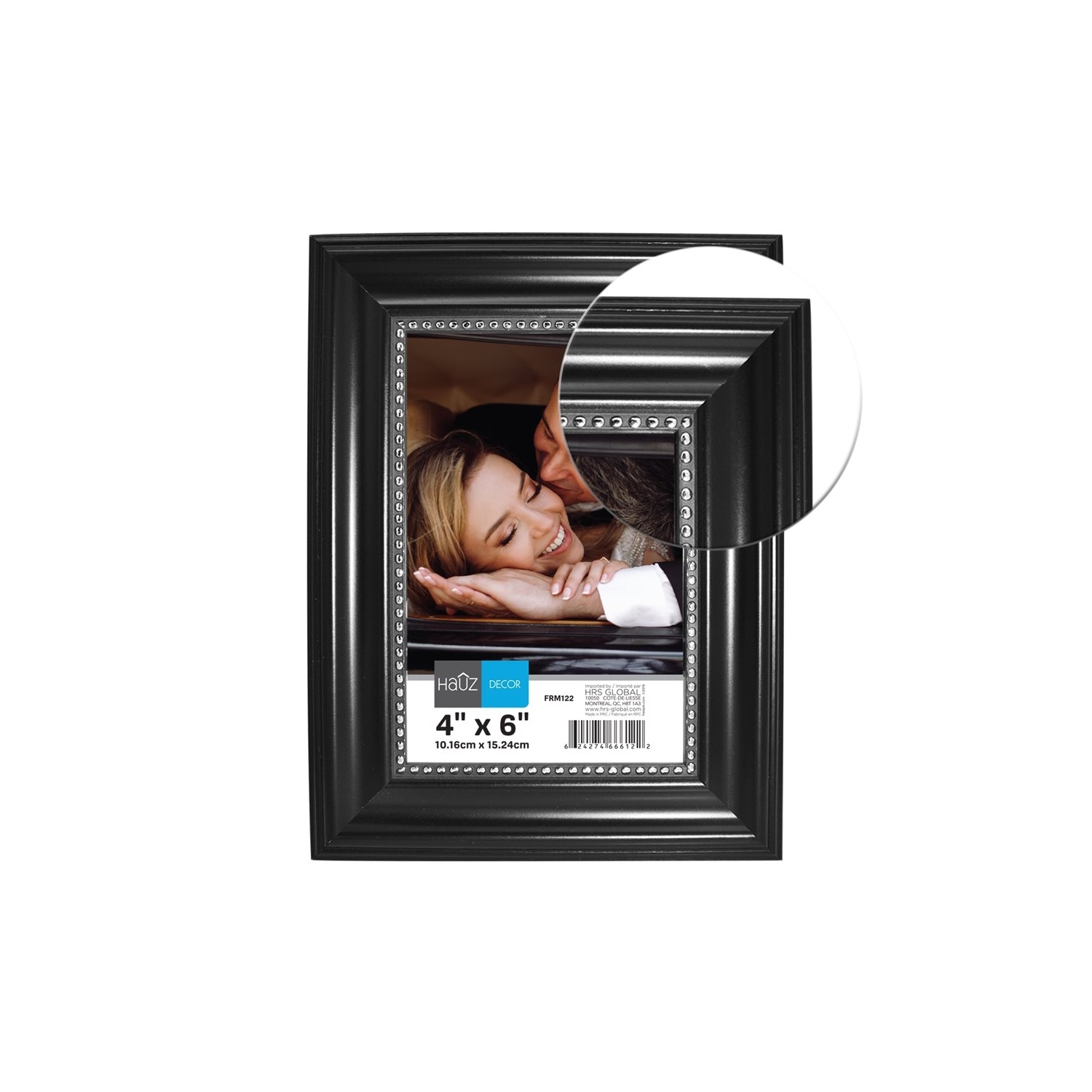 Hauz FRM866 Cadre pour Photo en Acrylique 6X4'', Transparent