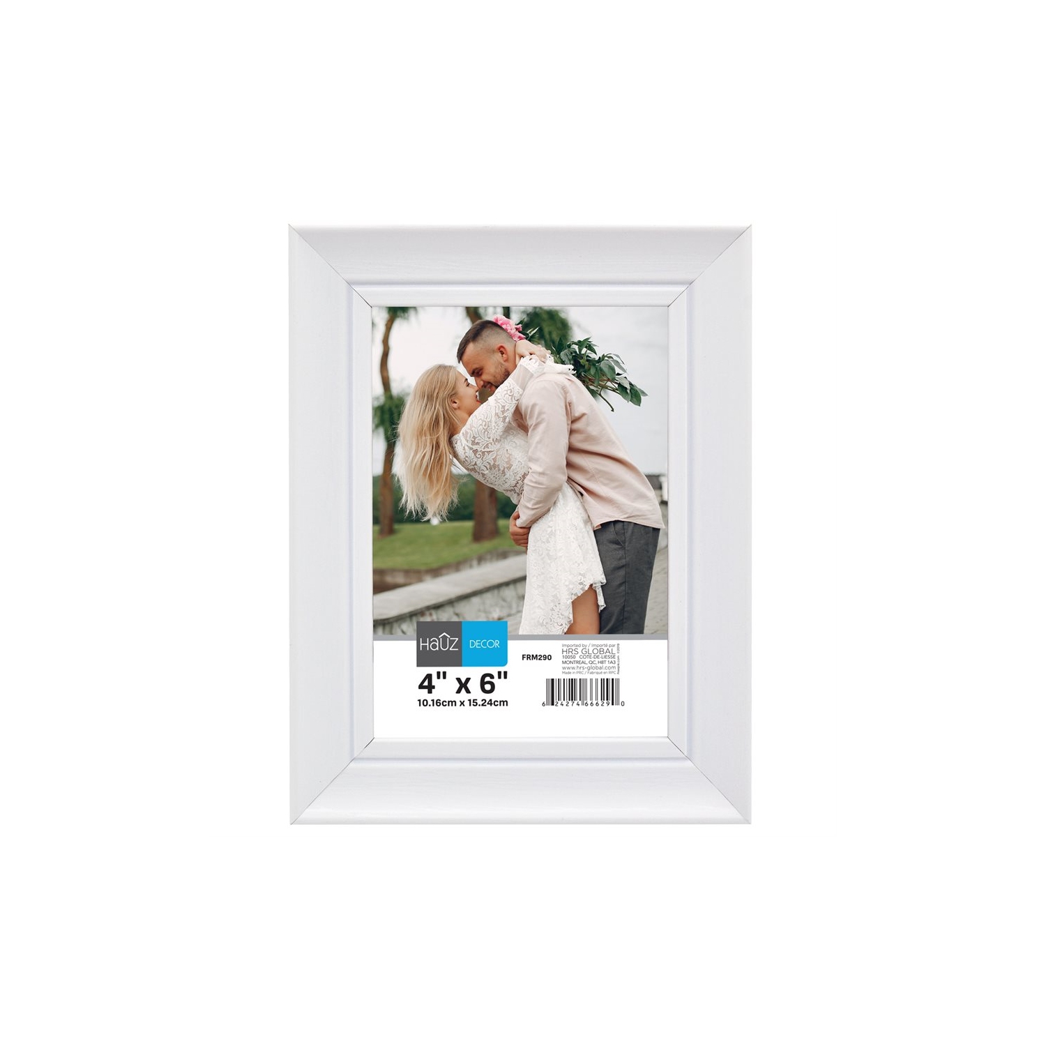 Hauz FRM061 Cadre pour Photo 4X6'', Gris