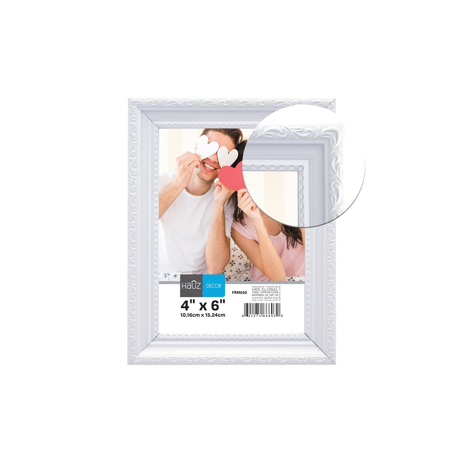 Hauz FRM153 Cadre pour Photo ou Document 8.5X11, Noir