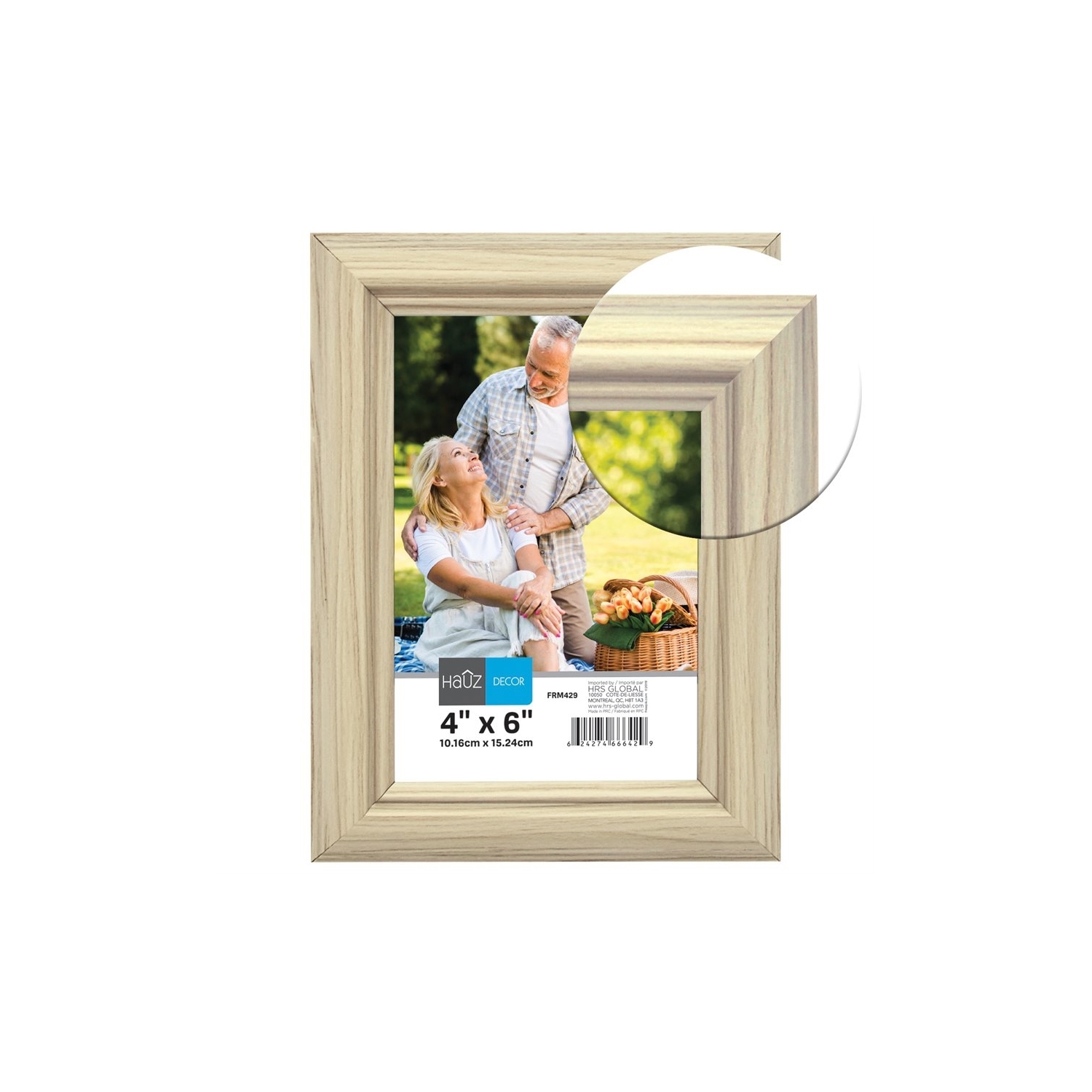 Cadre photo Hoz FRM429, 4 x 6 po, beige