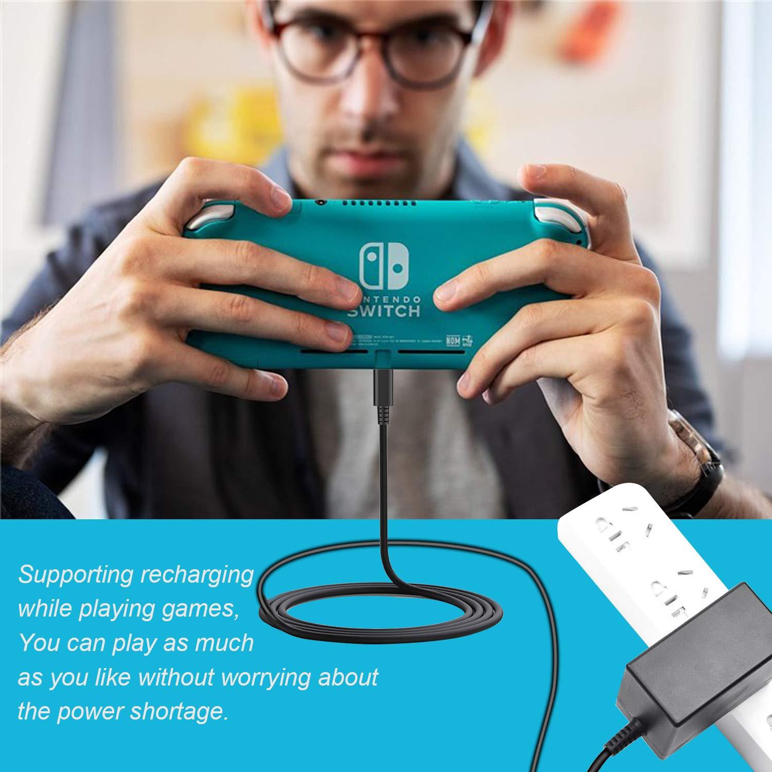 YCCSKY Chargeur USB pour Nintendo Switch Console Adaptateur