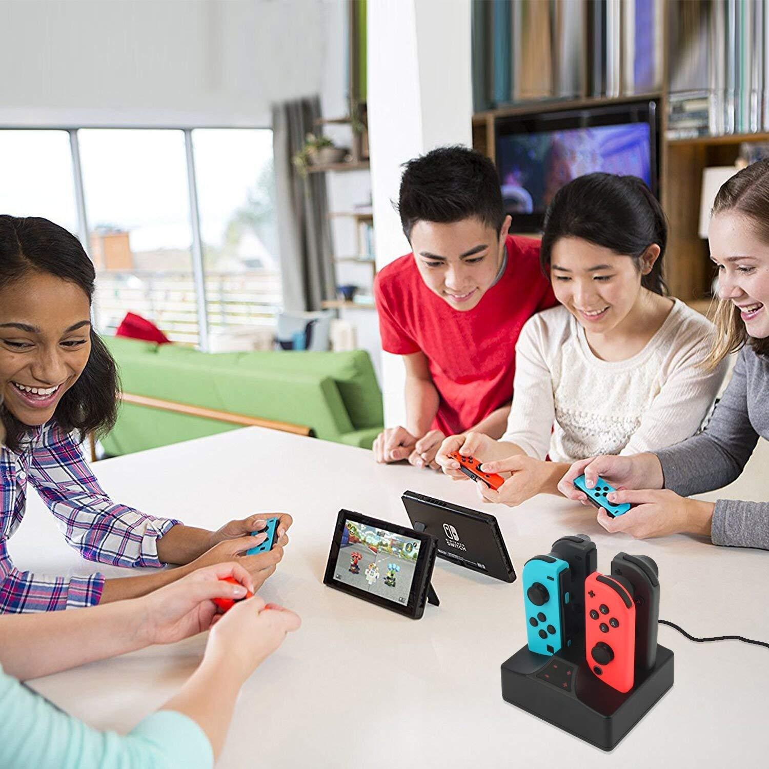 YCCSKY Switch Joy-Con Controller Charger, Charging Dock 4 in 1 Joy con...