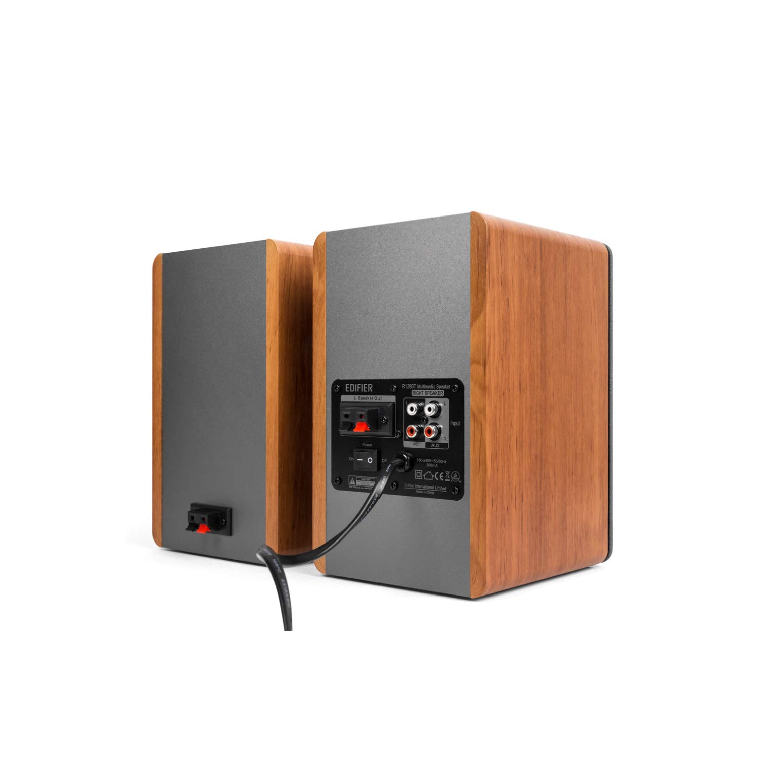 Edifier R1280T Powered Bookshelf Speakers - 2.0 Active Near Field Monitors Studio Monitor Speaker Wooden Enclosure