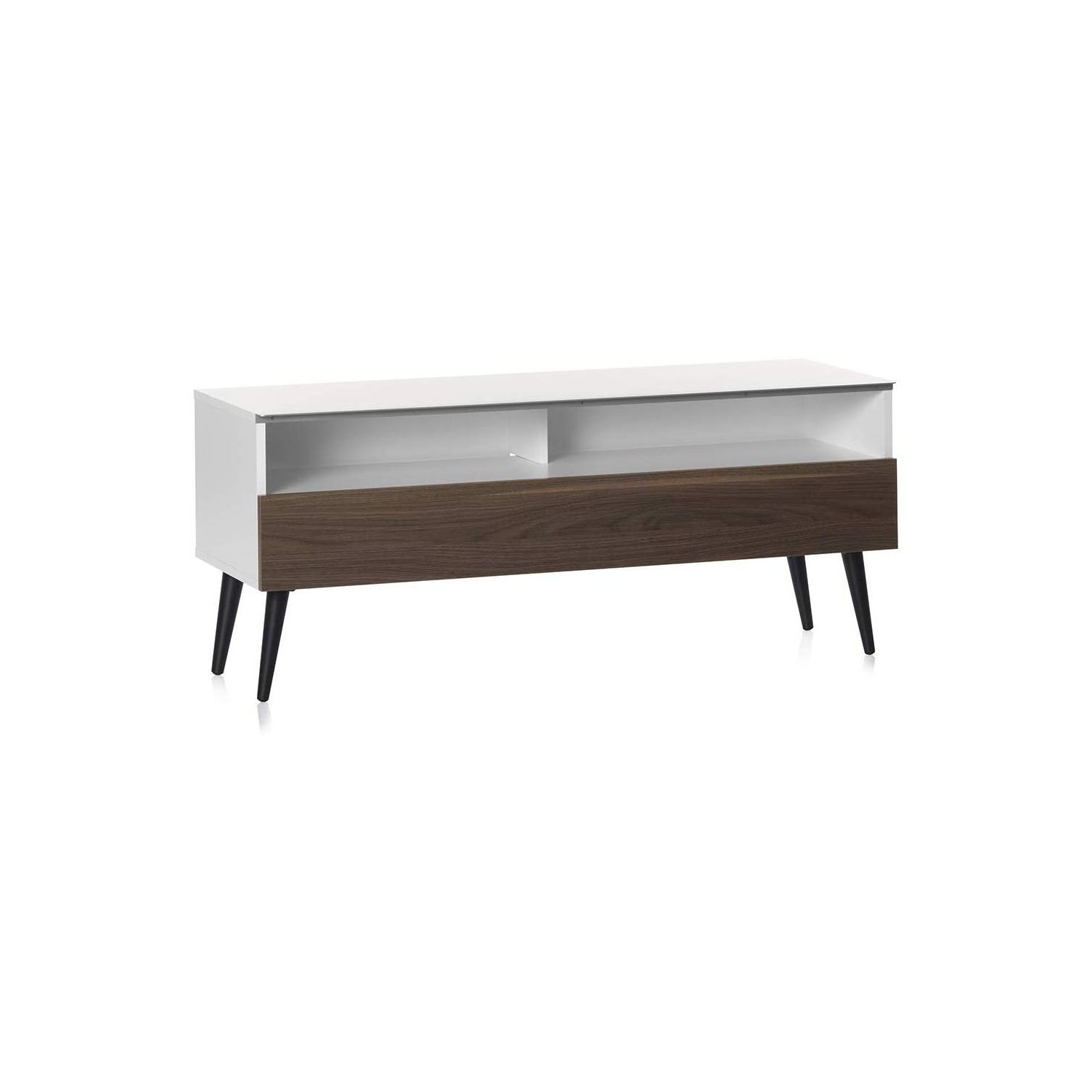 SONOROUS VL-1200 Series Modern Wood TV Stand with Solid Wood Legs for TVs up to 65"