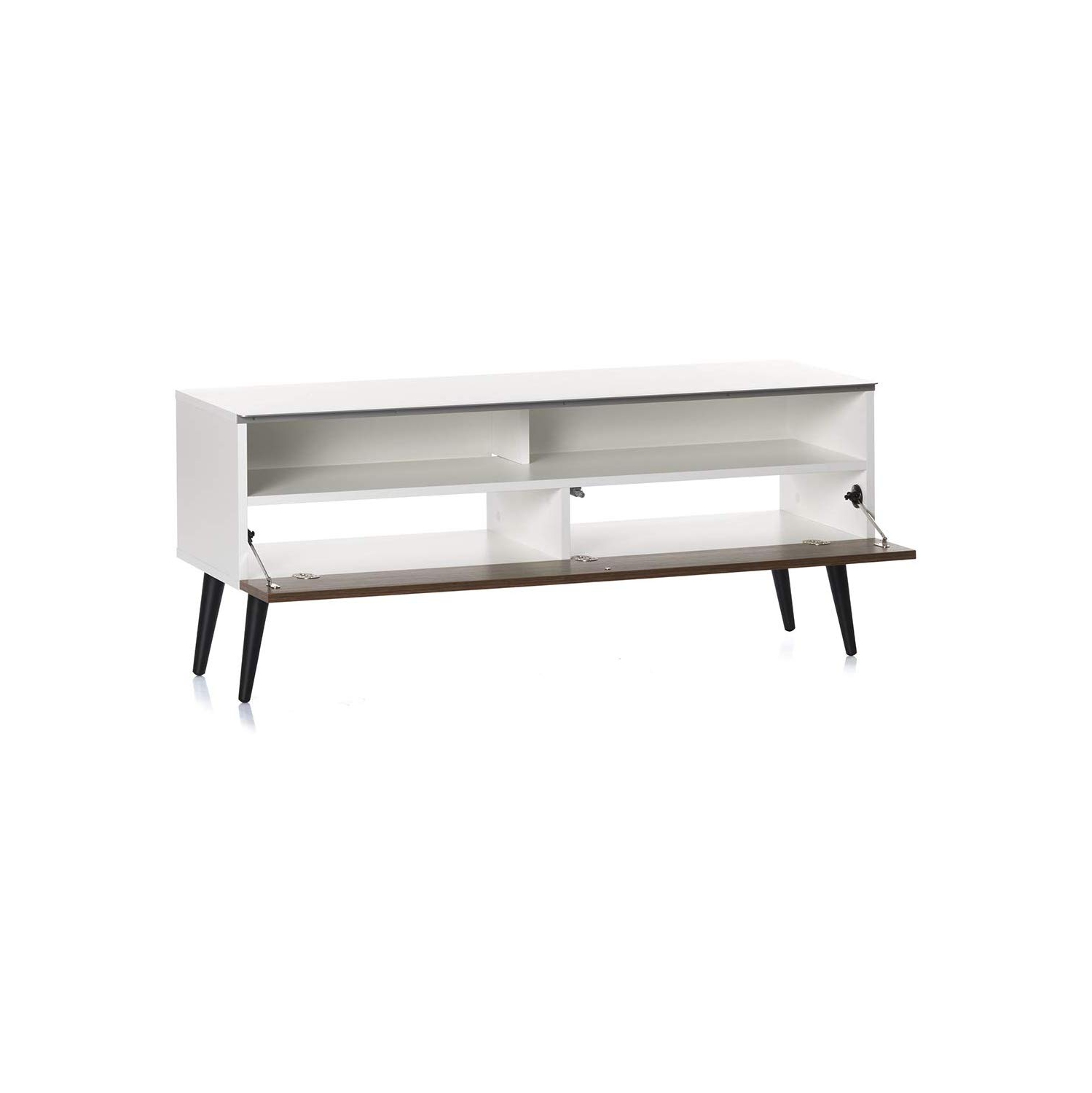 SONOROUS VL-1200 Series Modern Wood TV Stand with Solid Wood Legs for TVs up to 65"