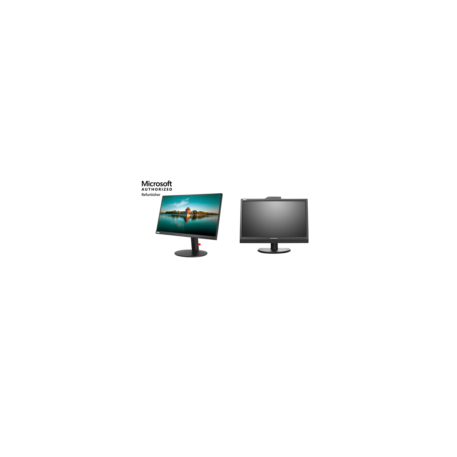 Refurbished (Good) - Lenovo ThinkVision T2224zD & T2223z 21.5" LCD Monitors, 16:9 Aspect Ratio, 1920x1080 @ 60 Hz, VGA, HDMI