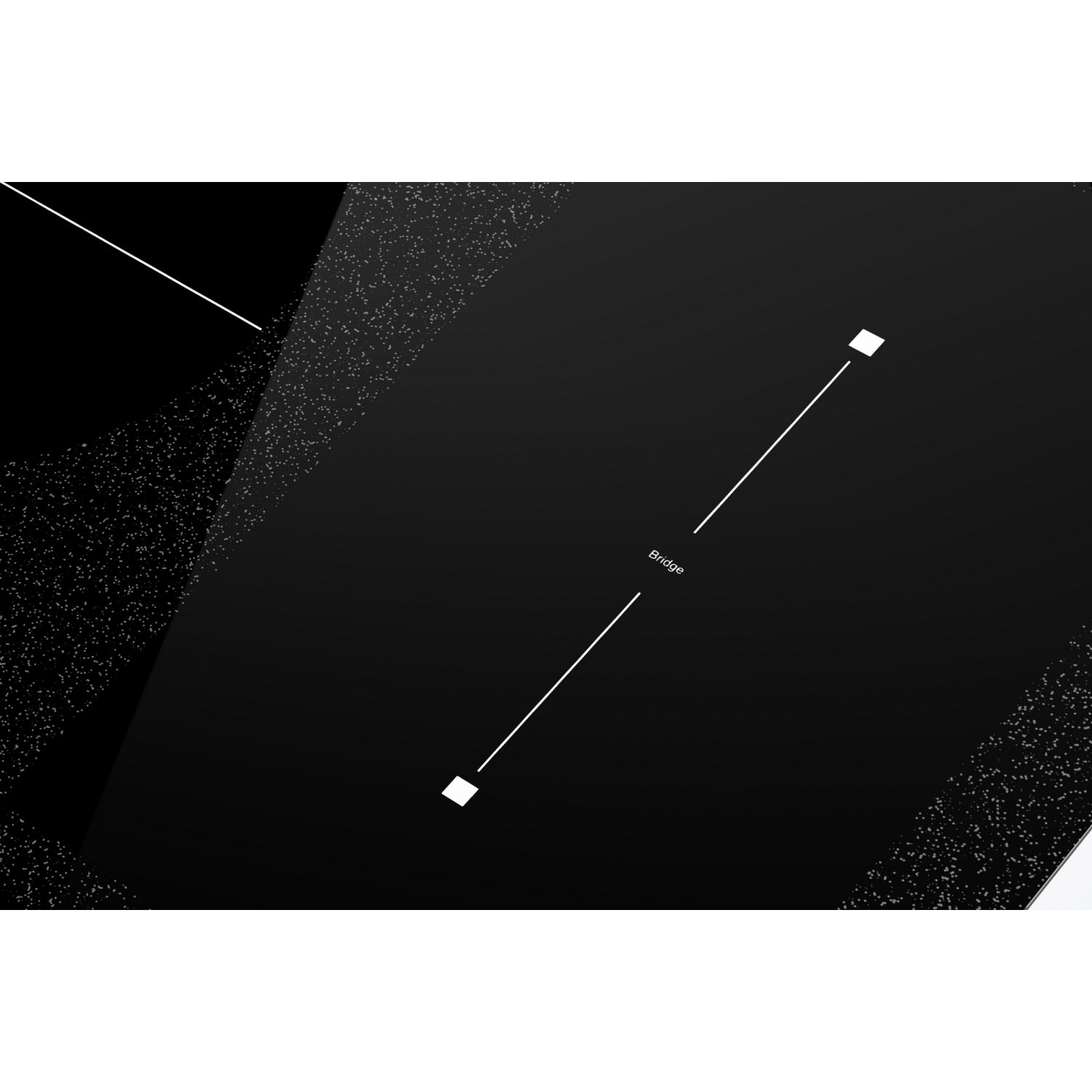 Surface de cuisson électrique à induction de 36 po Emporava avec 5 brûleurs rehausseurs, dont 2 éléments Flexi Bridge à surface lisse, noir